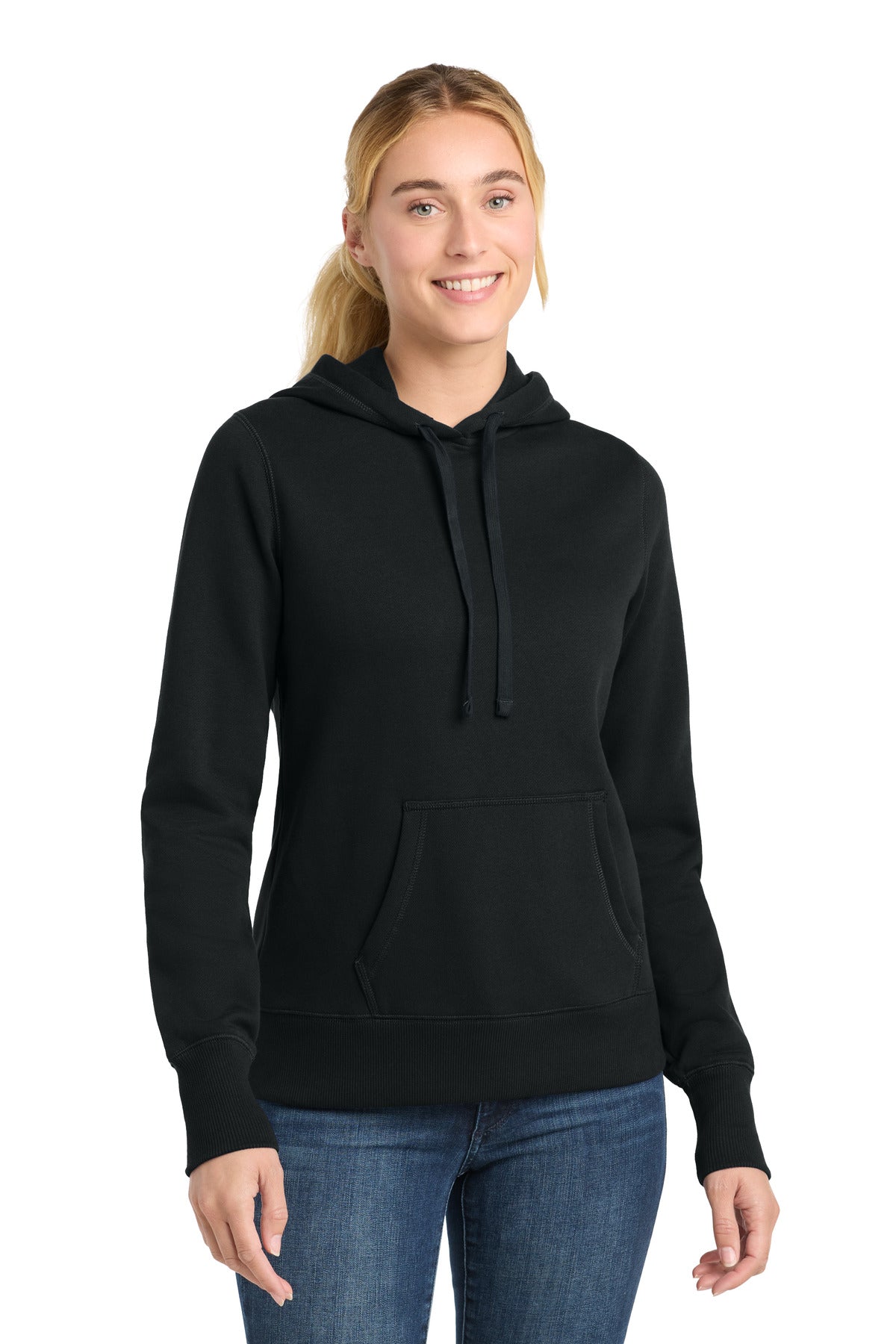 Custom Black Women's Hoodie LST254, personalized by SanCanDo Swag in Argyle, TX
