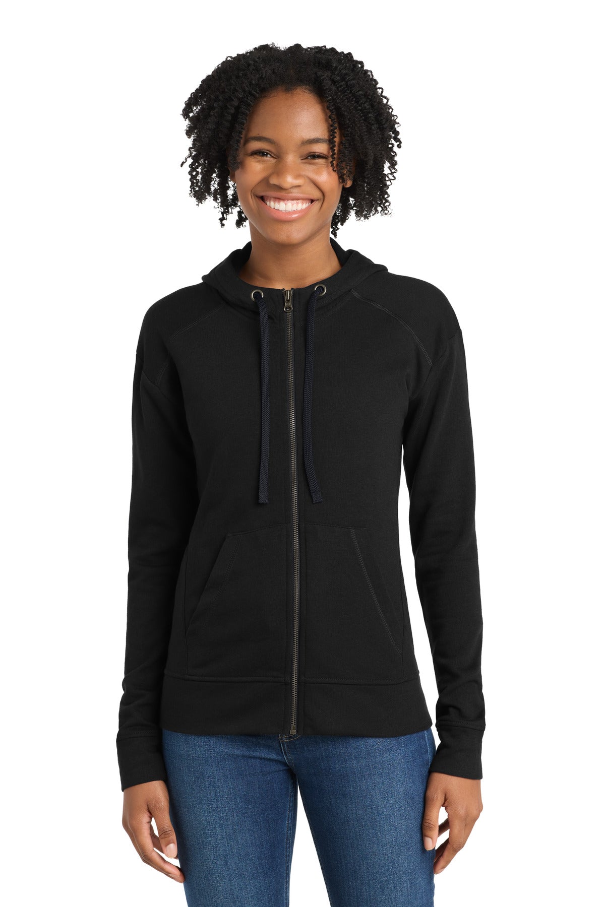 Custom Black Triad Solid Fleece Full-Zip Hooded Jacket LST293, personalized by SanCanDo Swag in Argyle, TX