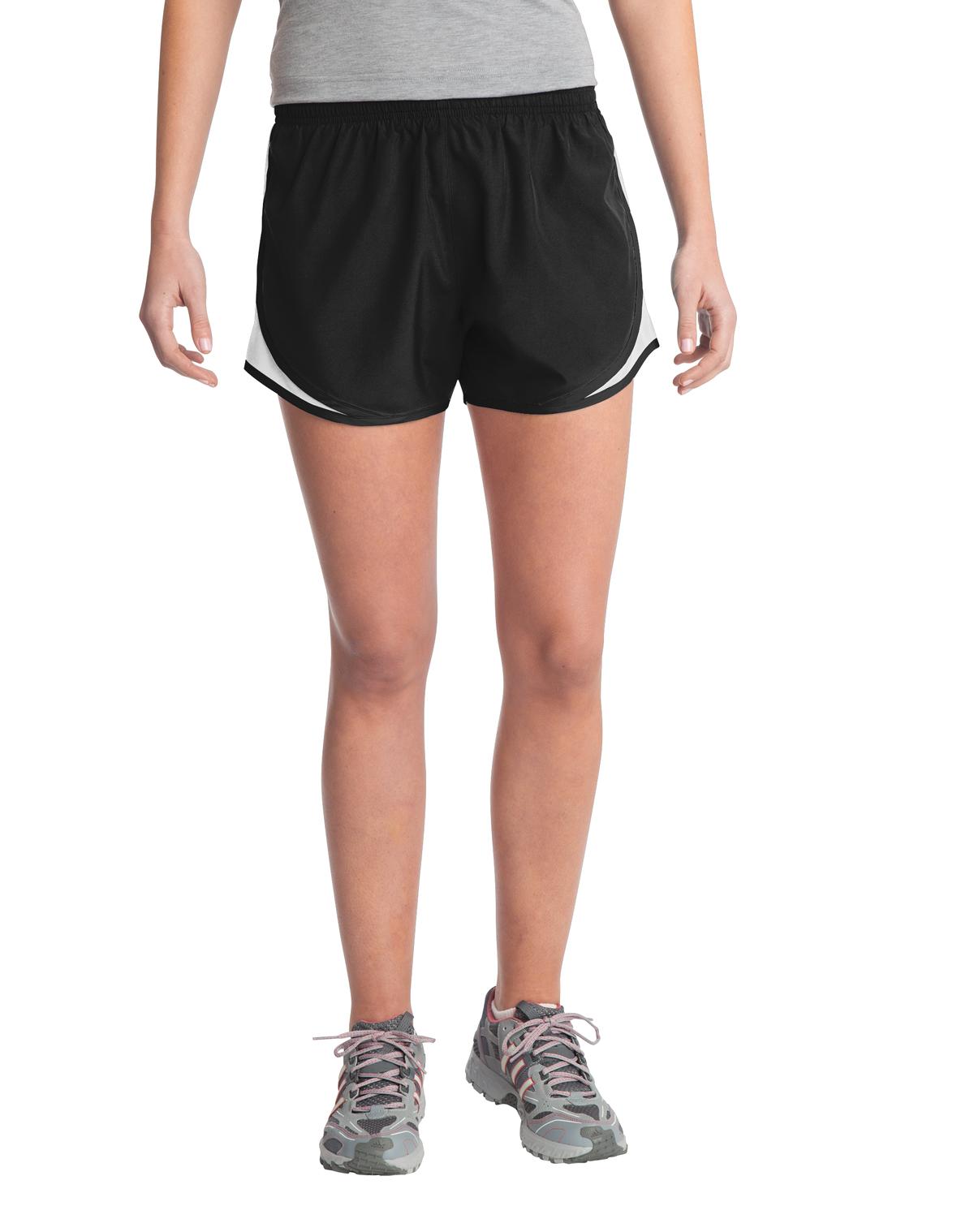 Custom Black/ White/ Black Women's Cadence Short LST304, personalized by SanCanDo Swag in Argyle, TX