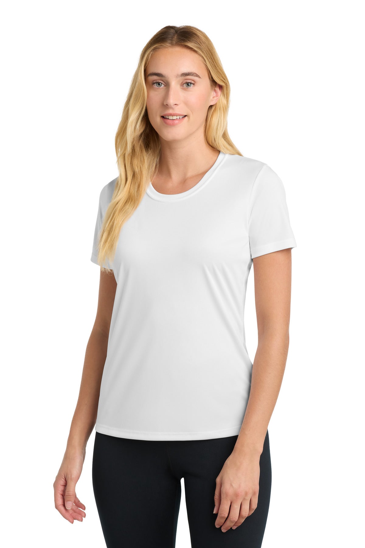 Custom White Women's Competitor Tee LST350, personalized by SanCanDo Swag in Argyle, TX