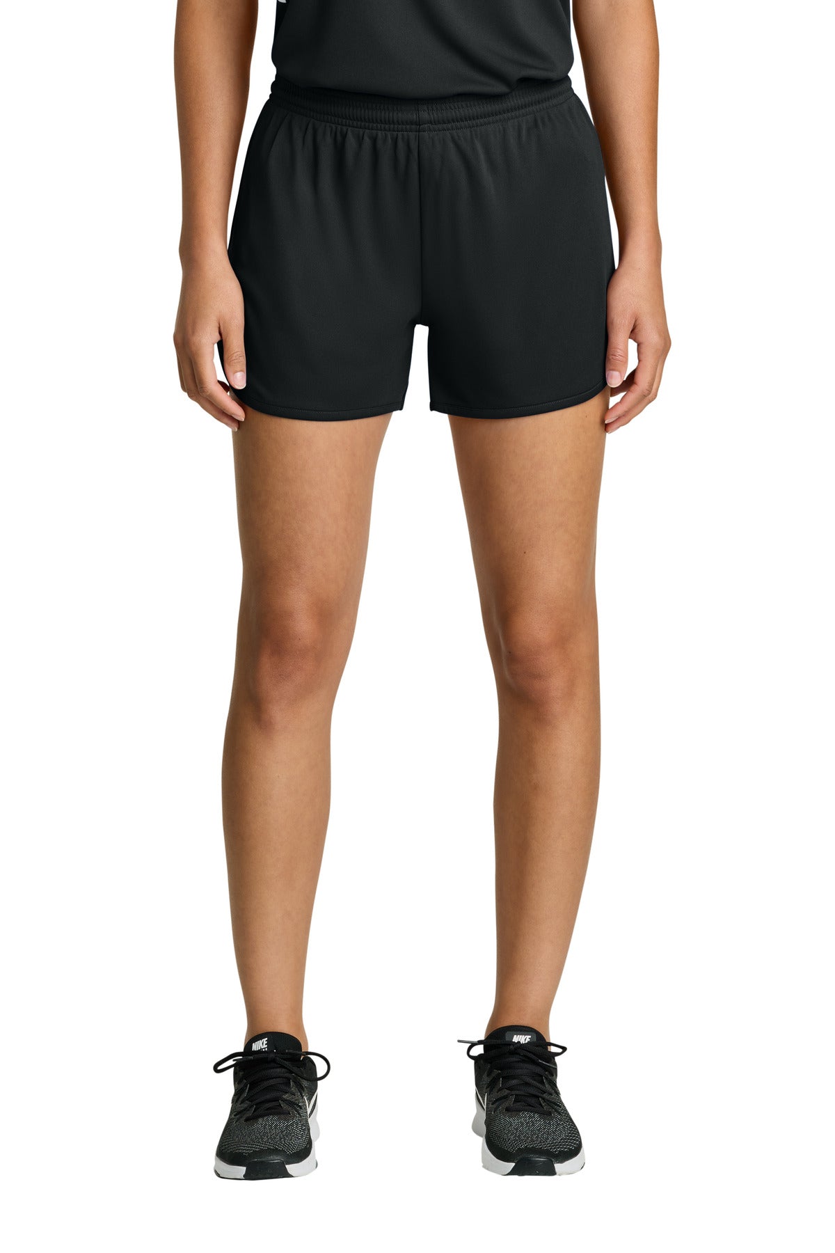 Custom Black Women's Club 3" Track Short LST447, personalized by SanCanDo Swag in Argyle, TX