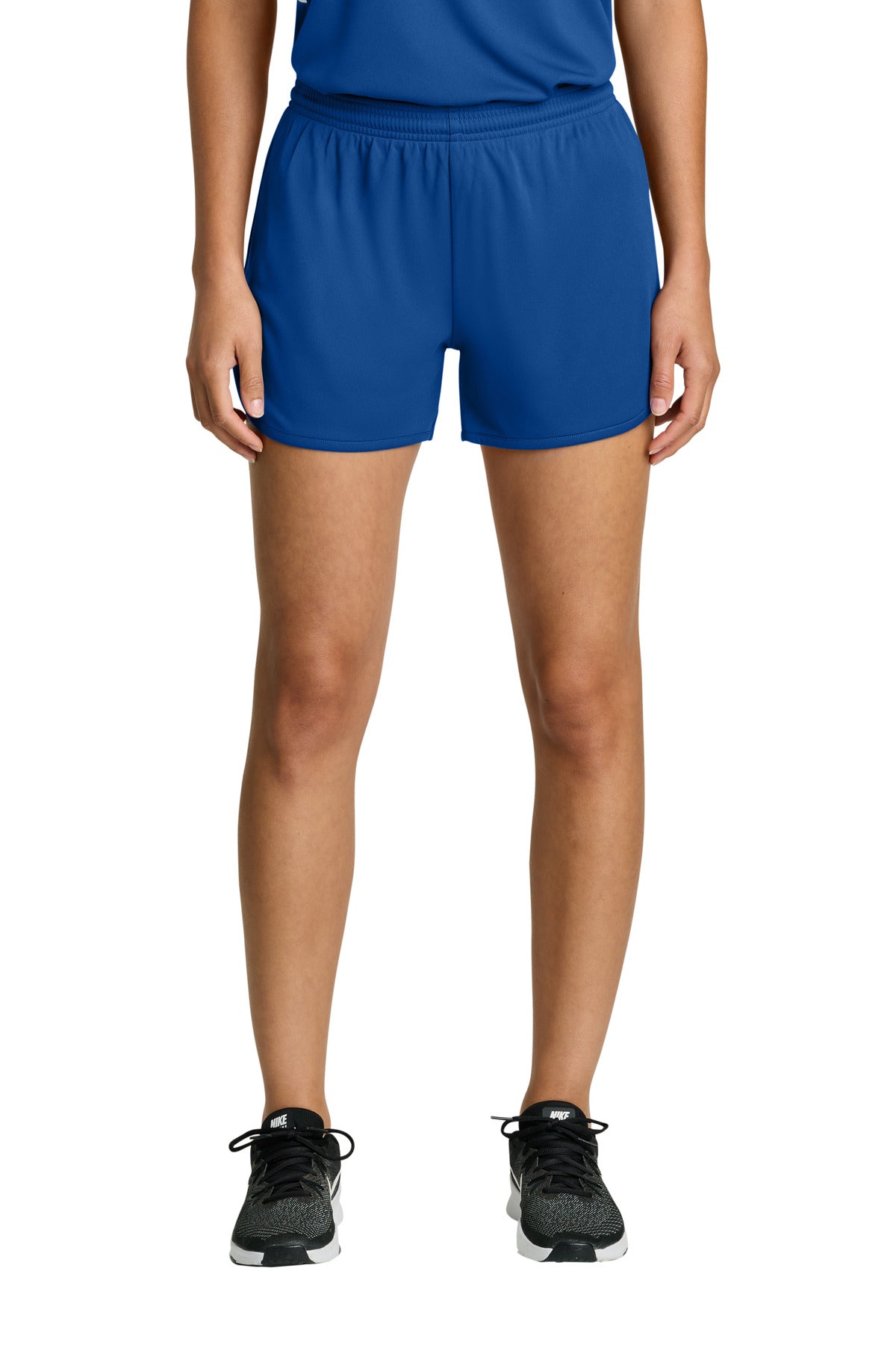 Custom True Royal Women's Club 3" Track Short LST447, personalized by SanCanDo Swag in Argyle, TX
