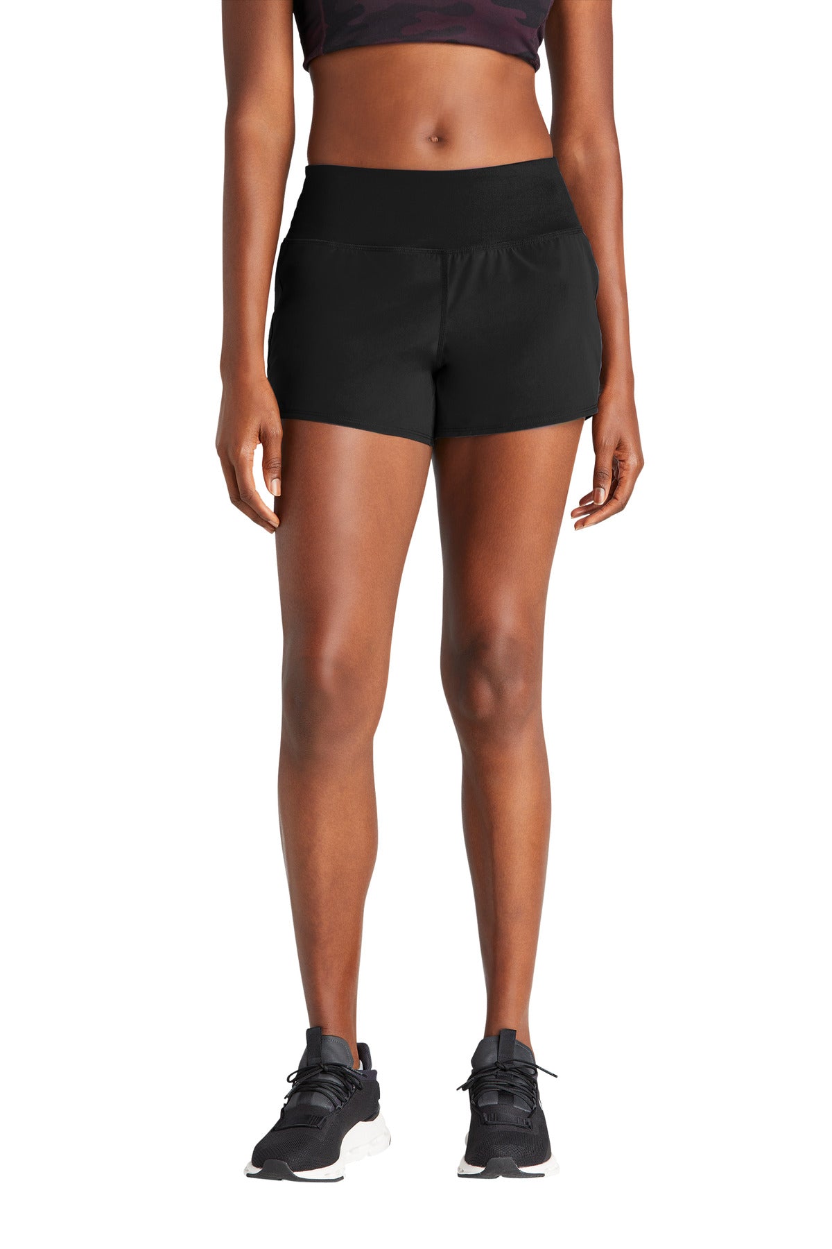 Custom Black Women's Repeat Short LST485, personalized by SanCanDo Swag in Argyle, TX