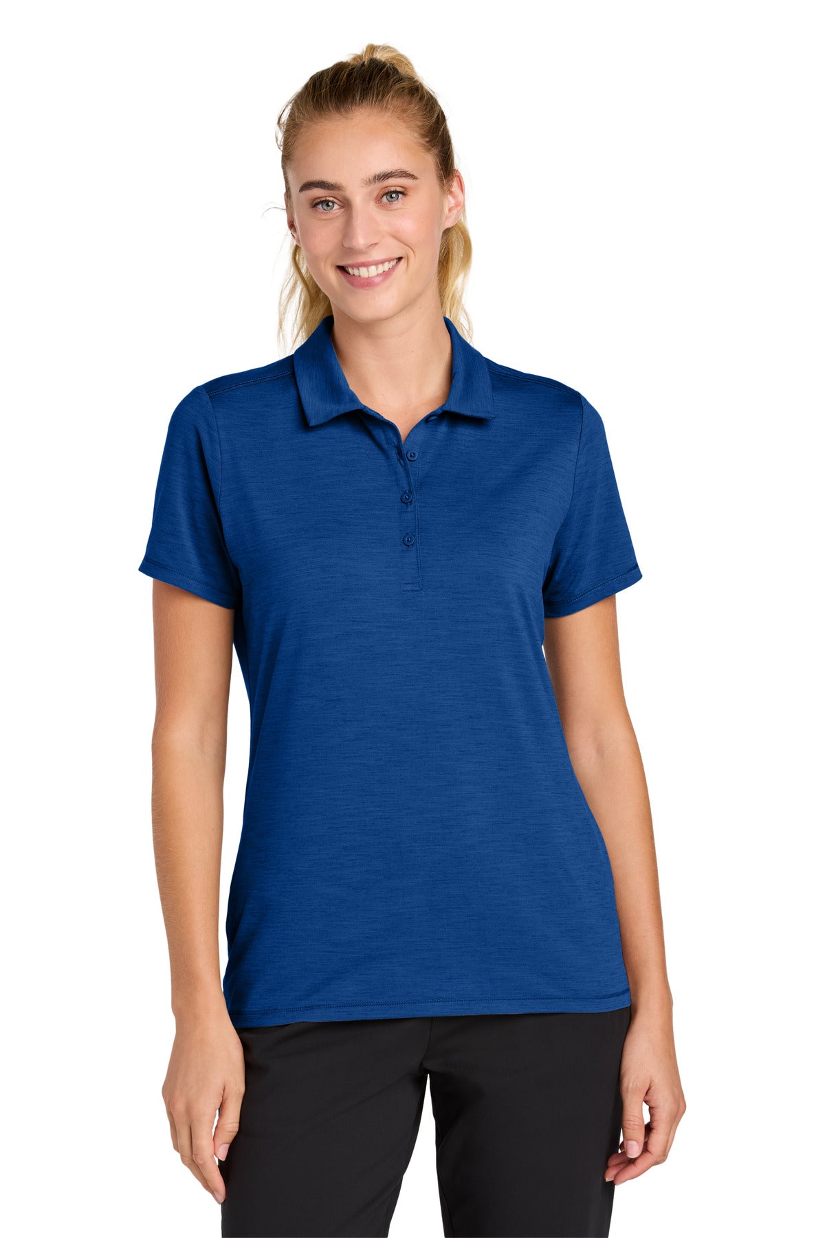 Custom True Royal Women's Versa Polo LST490, personalized by SanCanDo Swag in Argyle, TX
