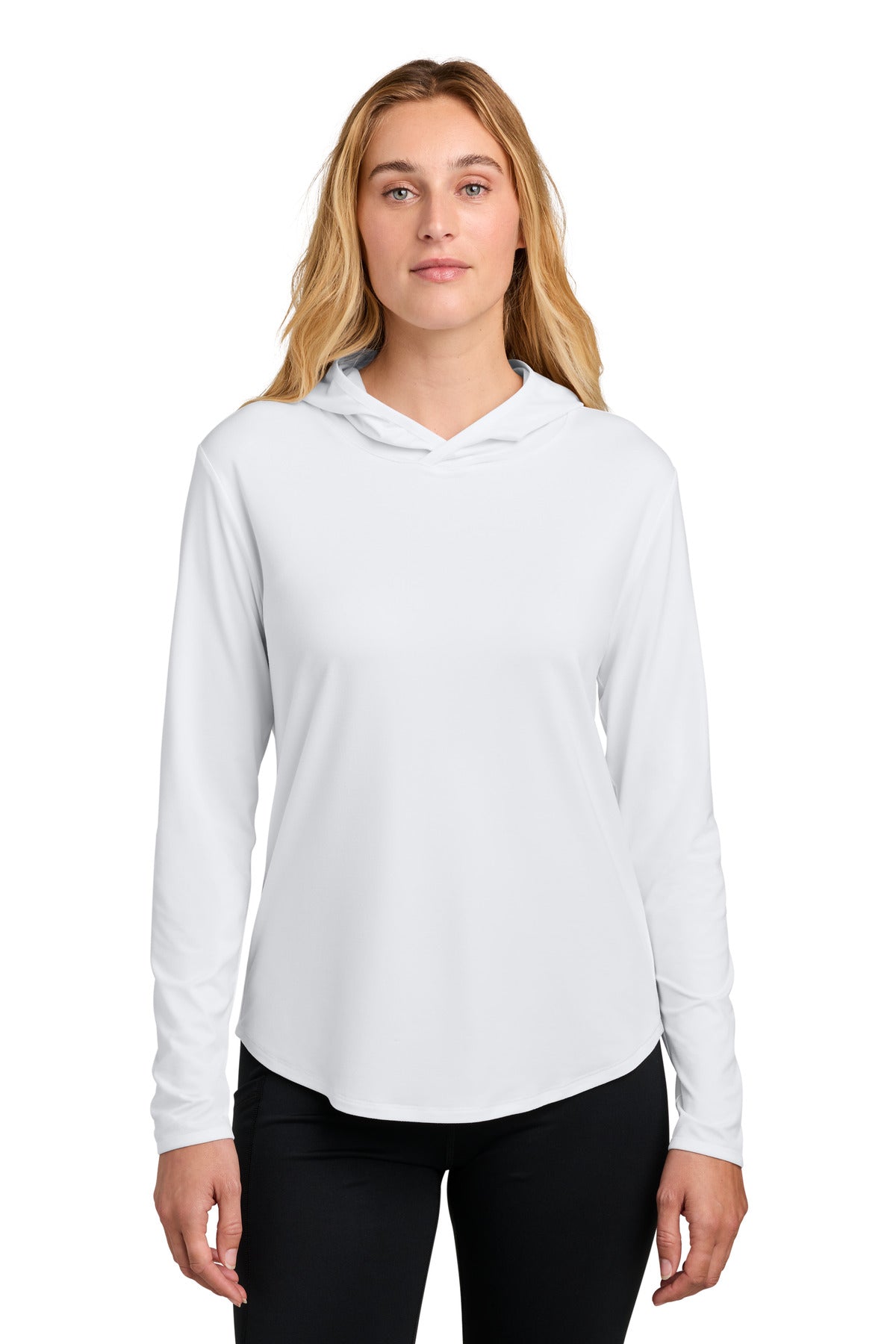 Custom White Versa Long Sleeve Pullover Hoodie LST492, personalized by SanCanDo Swag in Argyle, TX