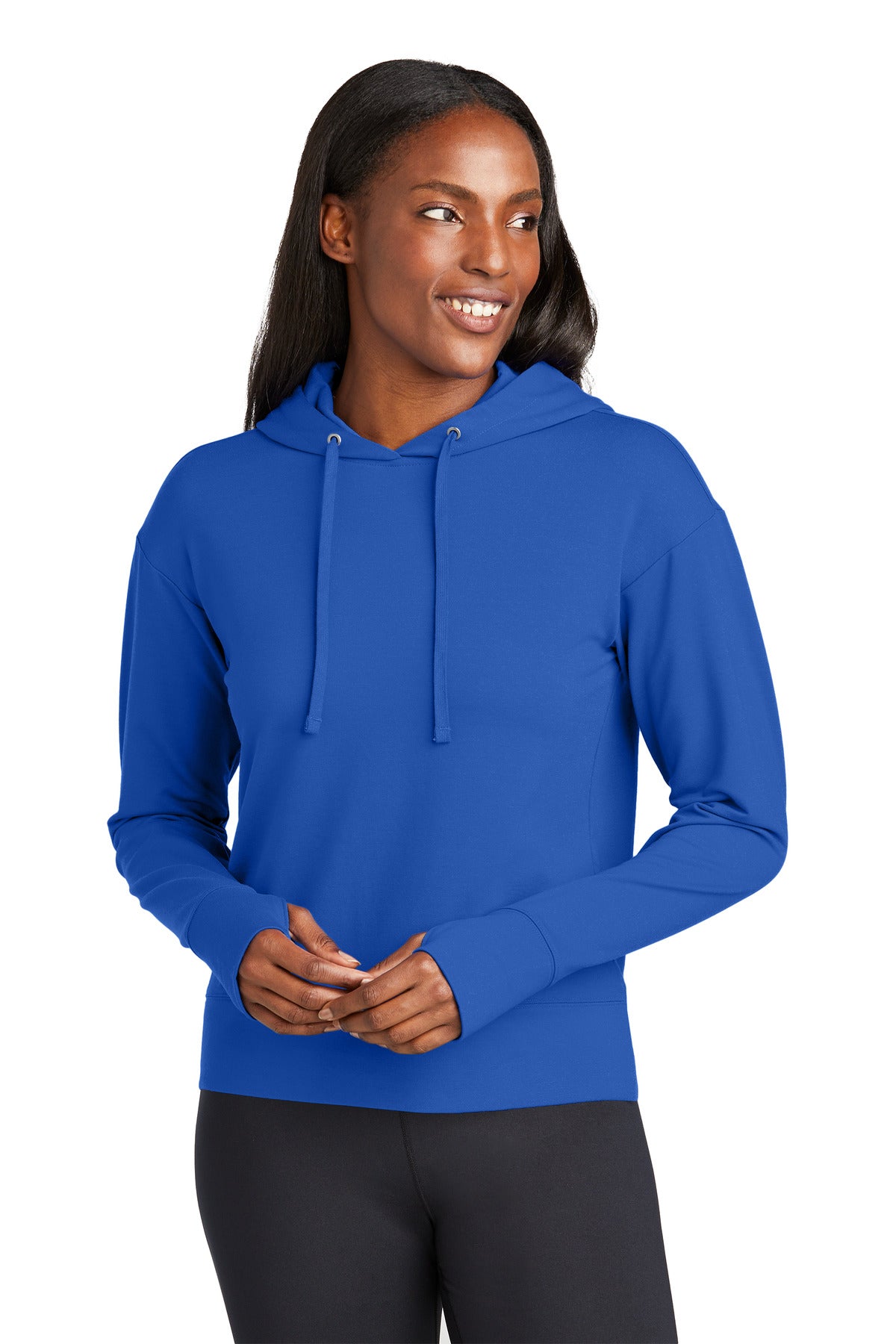Custom True Royal Sport-Wick Flex Fleece Pullover Hoodie LST562, personalized by SanCanDo Swag in Argyle, TX