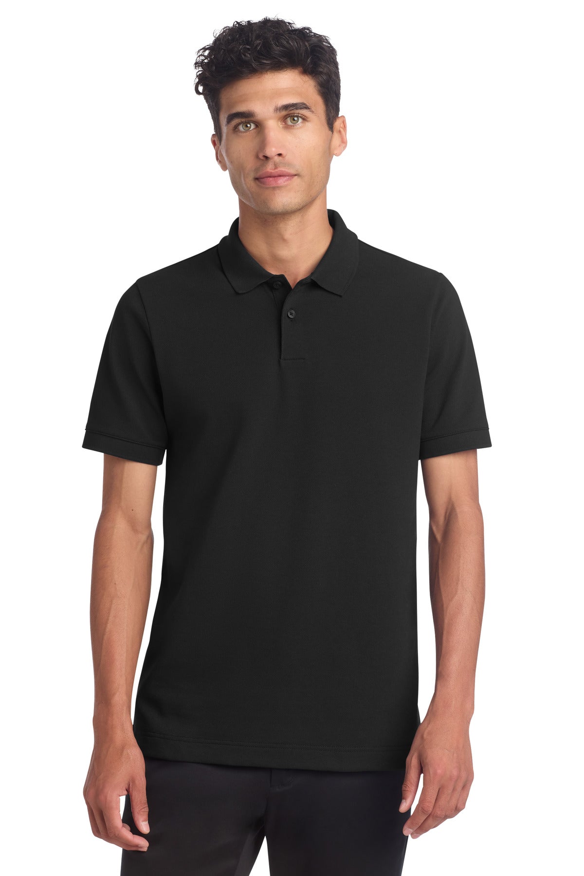 Custom Deep Black Stretch Heavyweight Pique Polo MM1000, personalized by SanCanDo Swag in Argyle, TX