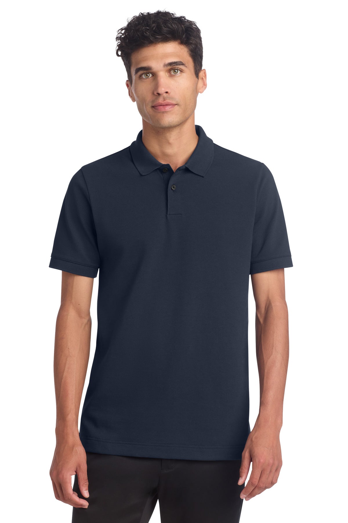 Custom Night Navy Stretch Heavyweight Pique Polo MM1000, personalized by SanCanDo Swag in Argyle, TX