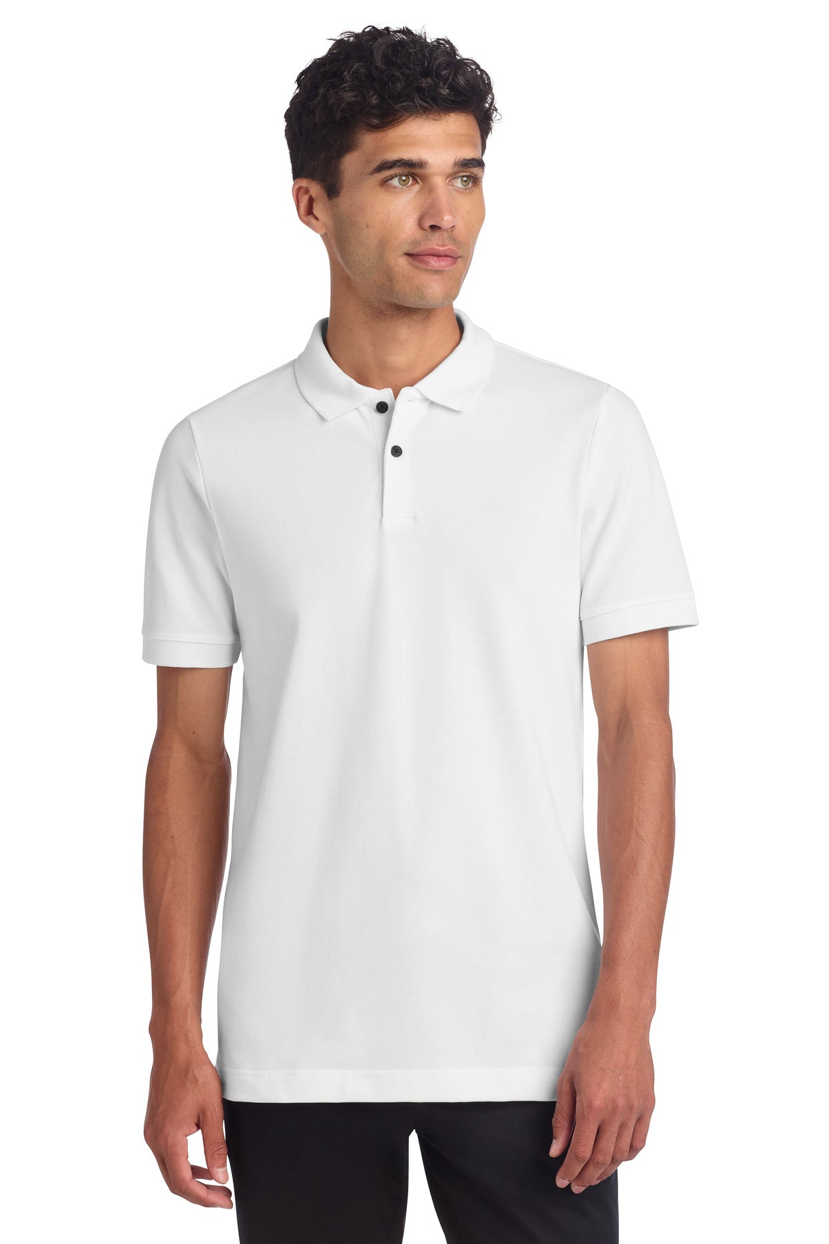 Custom White Stretch Heavyweight Pique Polo MM1000, personalized by SanCanDo Swag in Argyle, TX