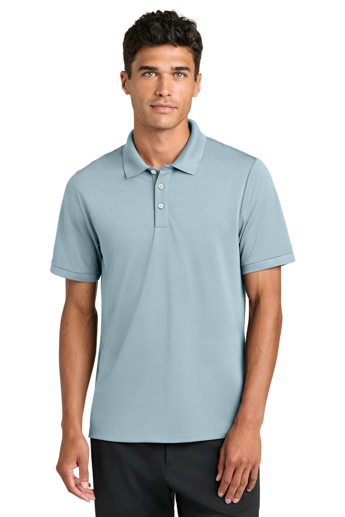 Custom Celestial Blue Everyday Performance Polo MM1030, personalized by SanCanDo Swag in Argyle, TX