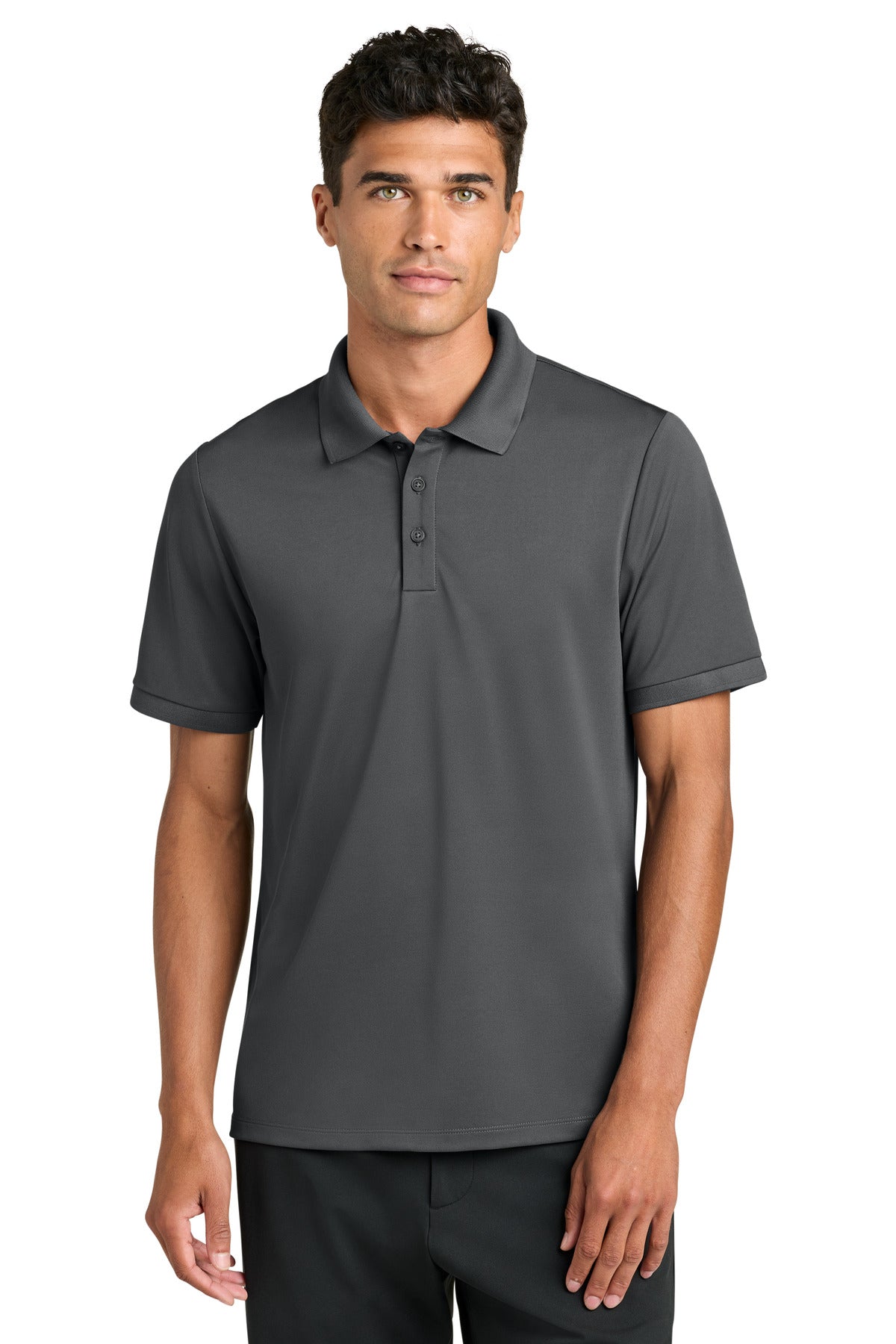 Custom Storm Grey Everyday Performance Polo MM1030, personalized by SanCanDo Swag in Argyle, TX