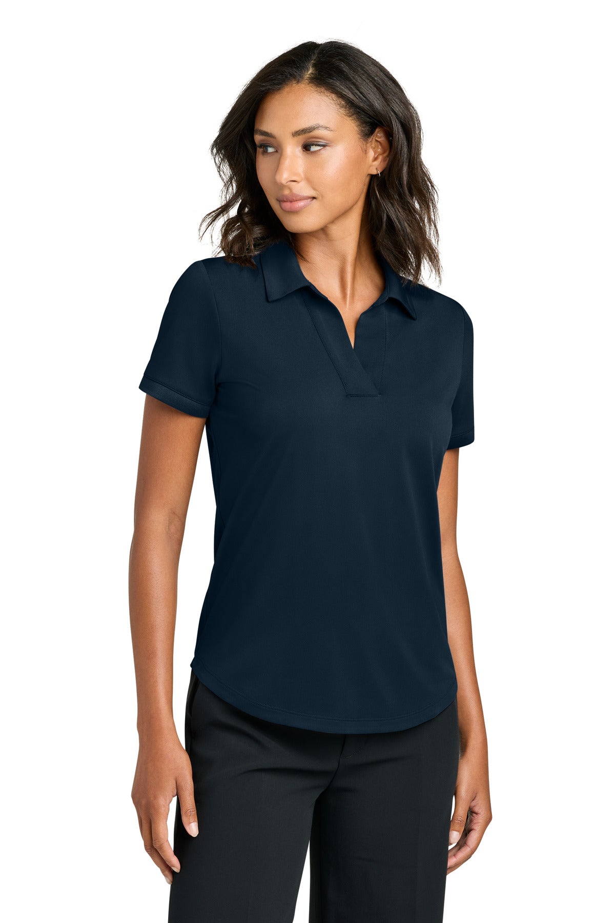 Custom Night Navy Women's Everyday Performance Polo MM1031, personalized by SanCanDo Swag in Argyle, TX