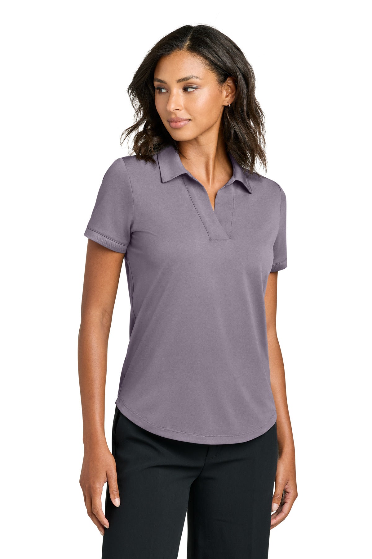 Custom Purple Ash Women's Everyday Performance Polo MM1031, personalized by SanCanDo Swag in Argyle, TX