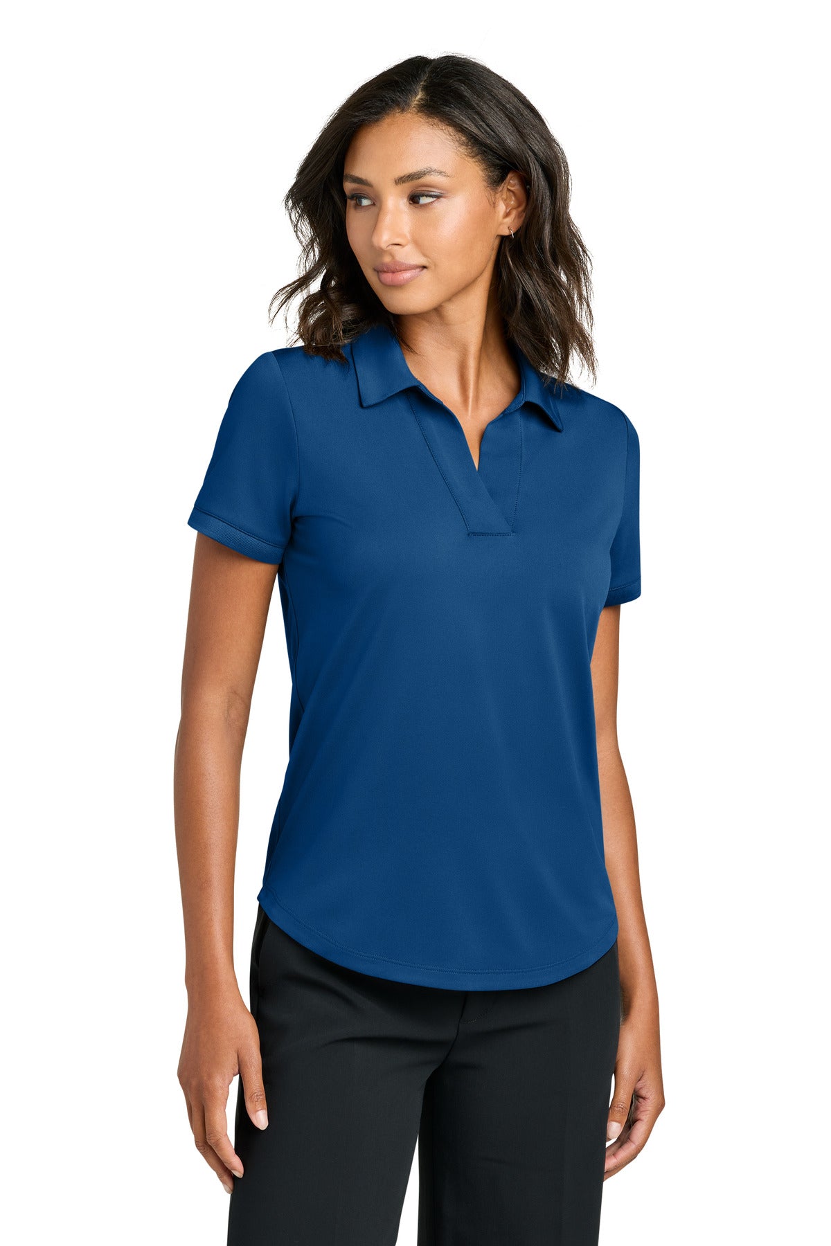 Custom True Blue Women's Everyday Performance Polo MM1031, personalized by SanCanDo Swag in Argyle, TX