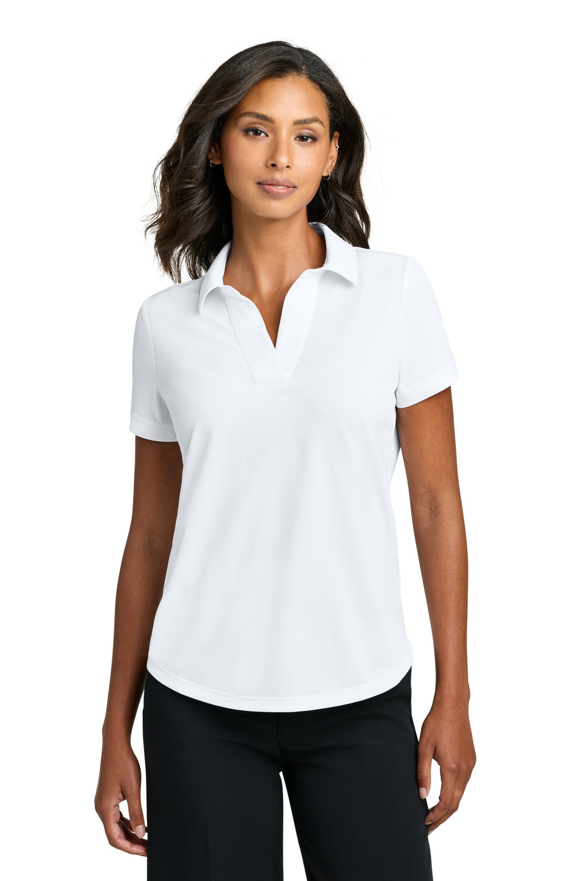 Custom White Women's Everyday Performance Polo MM1031, personalized by SanCanDo Swag in Argyle, TX