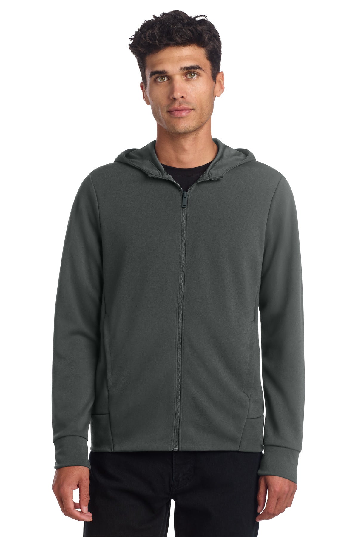 Custom Anchor Grey Double-Knit Full-Zip Hoodie MM3002, personalized by SanCanDo Swag in Argyle, TX