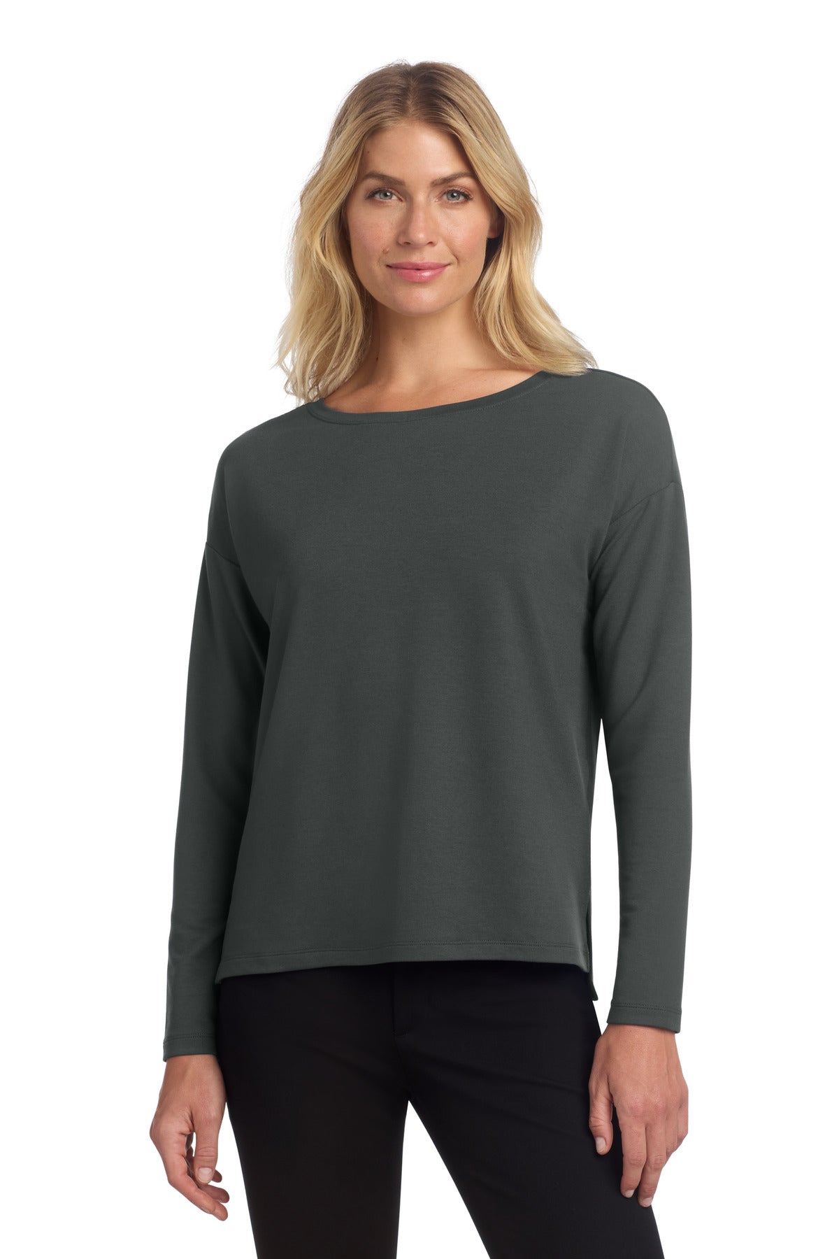 Custom Anchor Grey Women's Stretch Drop Shoulder Pullover MM3013, personalized by SanCanDo Swag in Argyle, TX