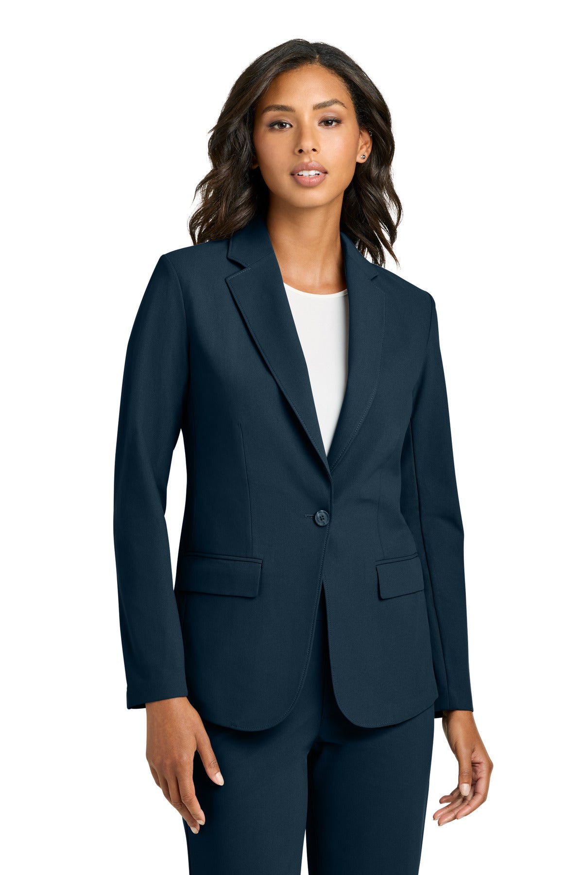 Custom Night Navy Women's Capital Tech Blazer MM3033, personalized by SanCanDo Swag in Argyle, TX