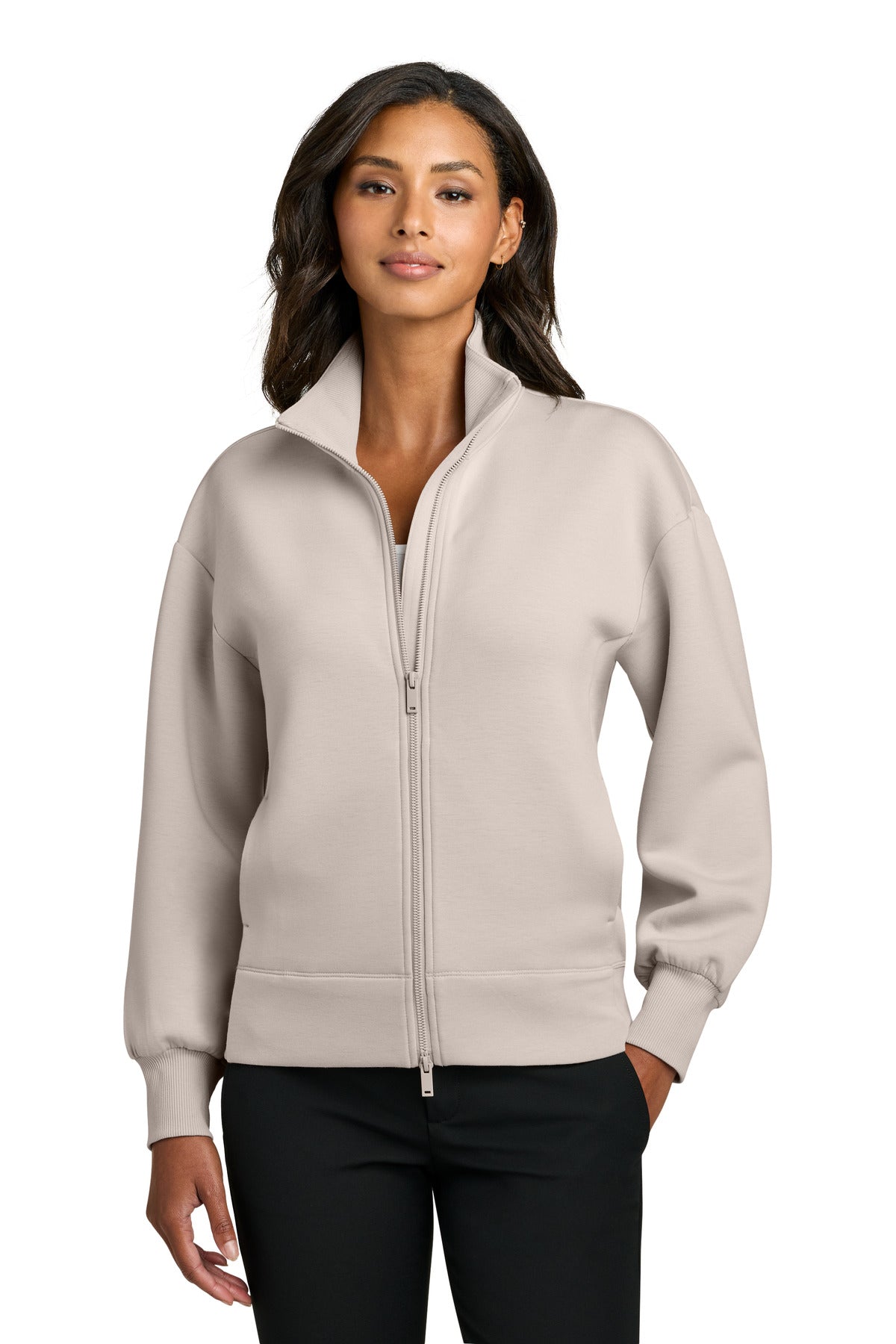 Custom Warm Quartz Women's Soft Spacer Full-Zip MM3103, personalized by SanCanDo Swag in Argyle, TX