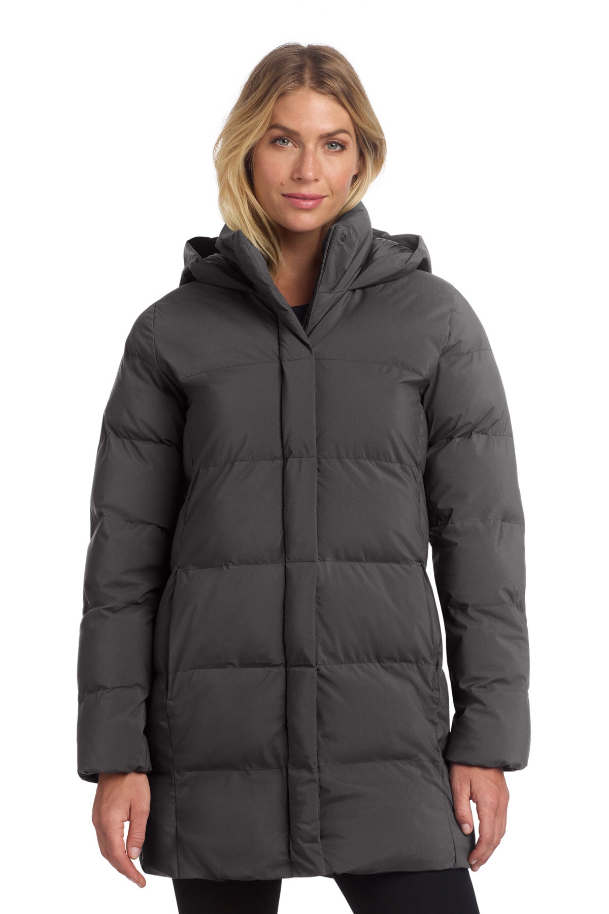 Custom Anchor Grey Women's Puffy Parka MM7213, personalized by SanCanDo Swag in Argyle, TX