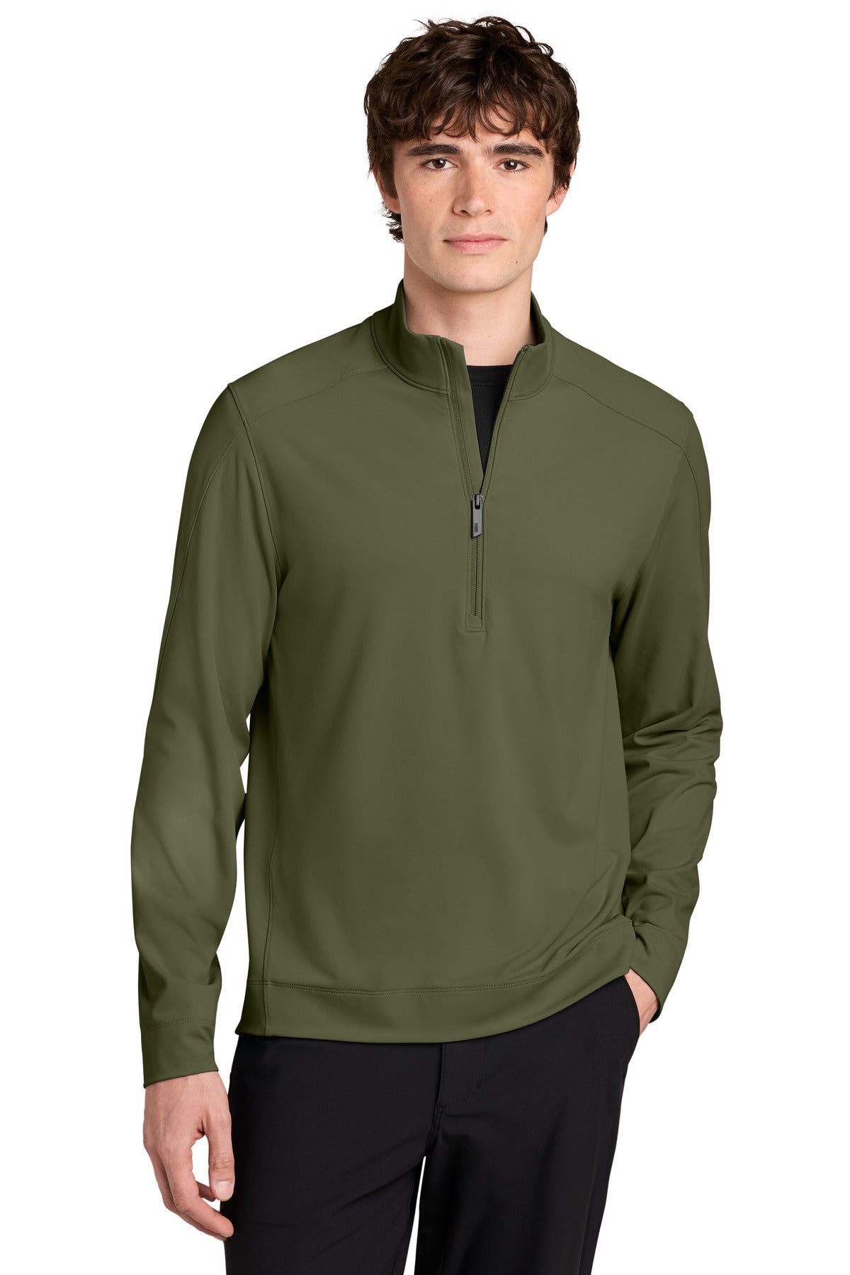 Custom Forest Moss Kivu 1/4-Zip MRA235, personalized by SanCanDo Swag in Argyle, TX