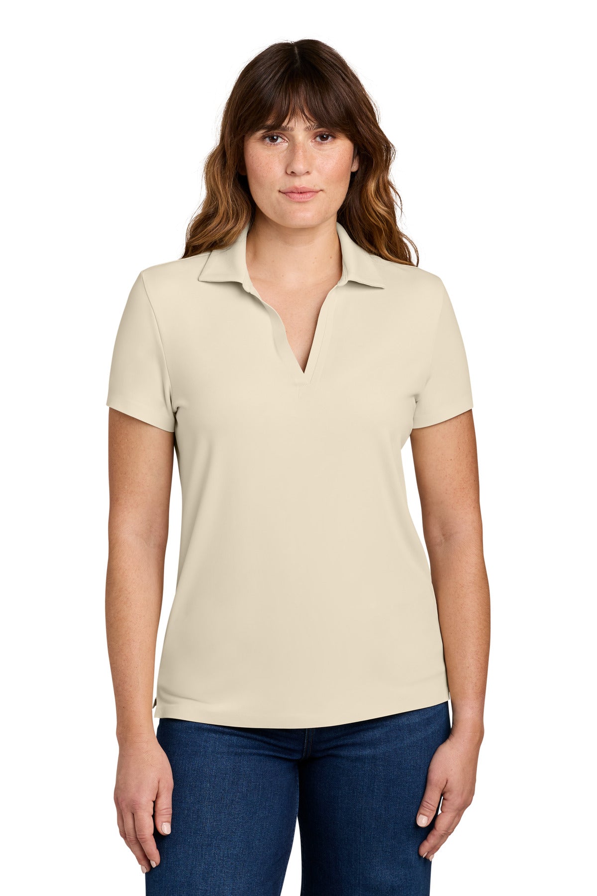 Custom Alabaster Women's Alta Polo MRAW110, personalized by SanCanDo Swag in Argyle, TX