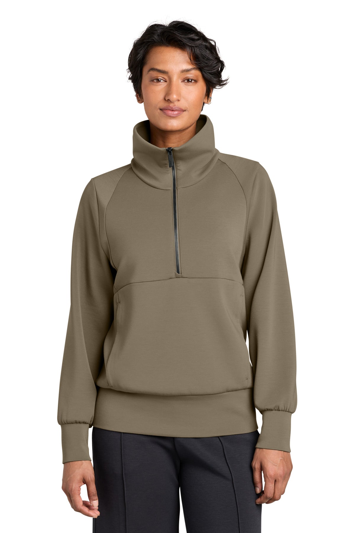 Custom Truffle Women's Kumo 1/4-Zip Pullover MRAW221, personalized by SanCanDo Swag in Argyle, TX