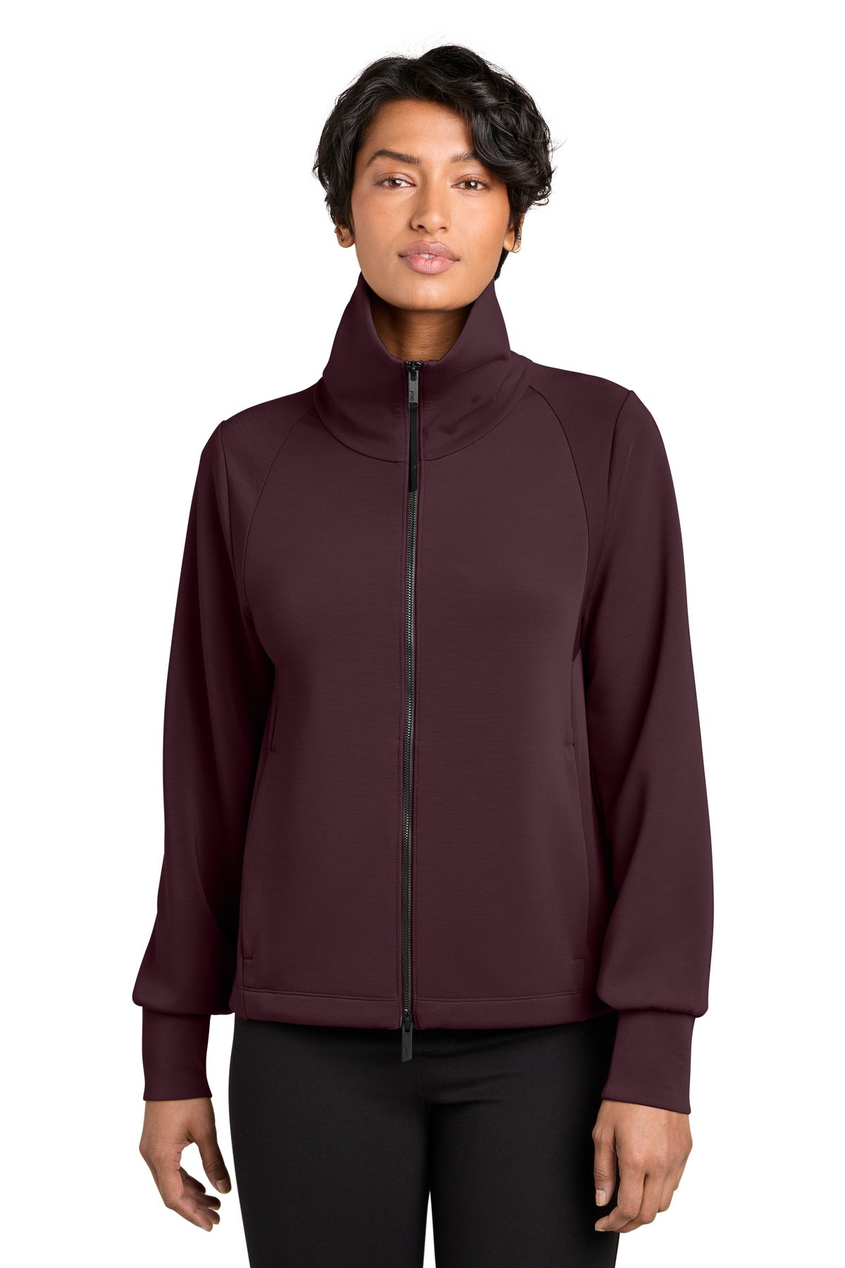 Custom Dark Fig Women's Kumo Full-Zip MRAW222, personalized by SanCanDo Swag in Argyle, TX
