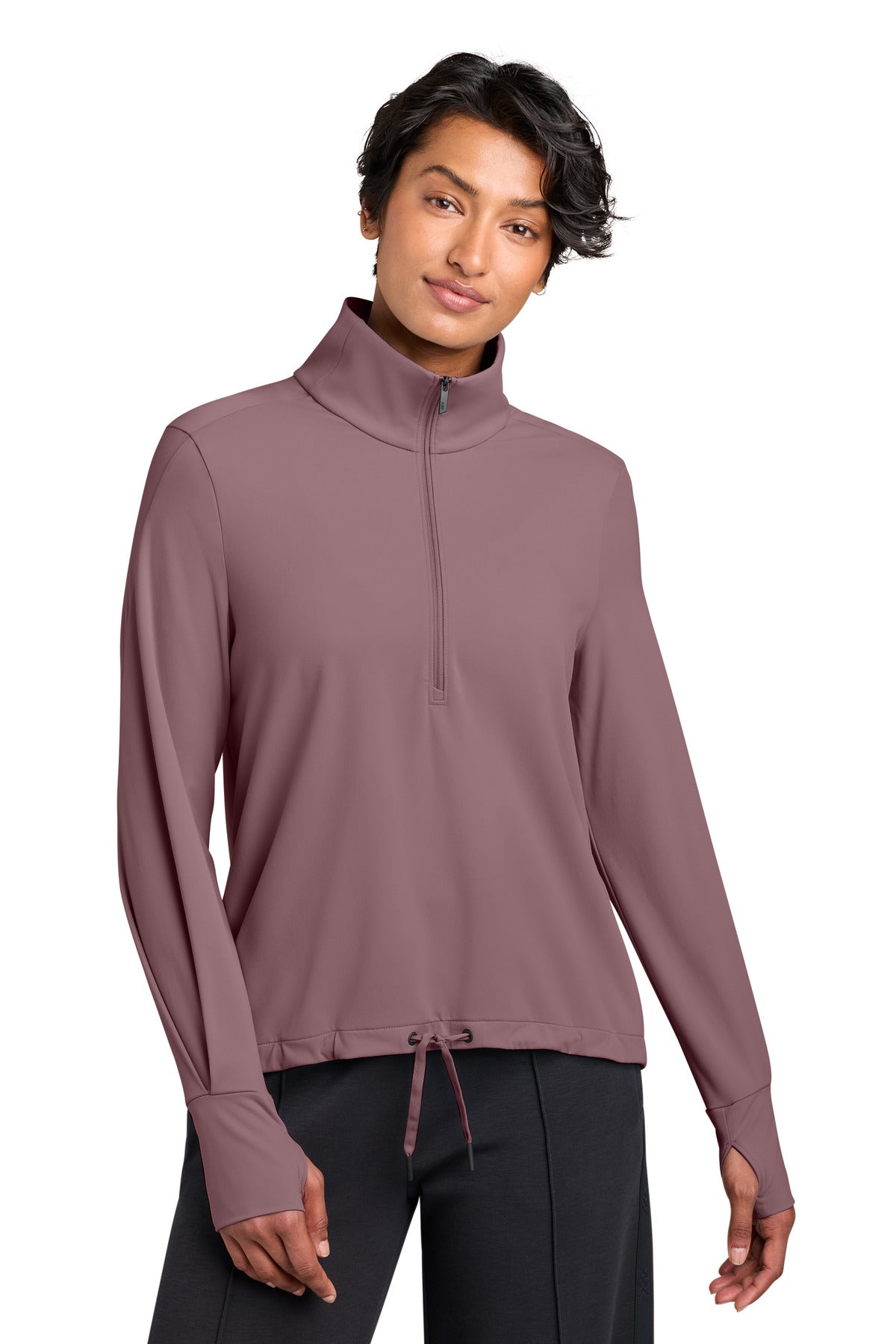 Custom Dark Quartz Women's Kivu 1/4-Zip MRAW235, personalized by SanCanDo Swag in Argyle, TX