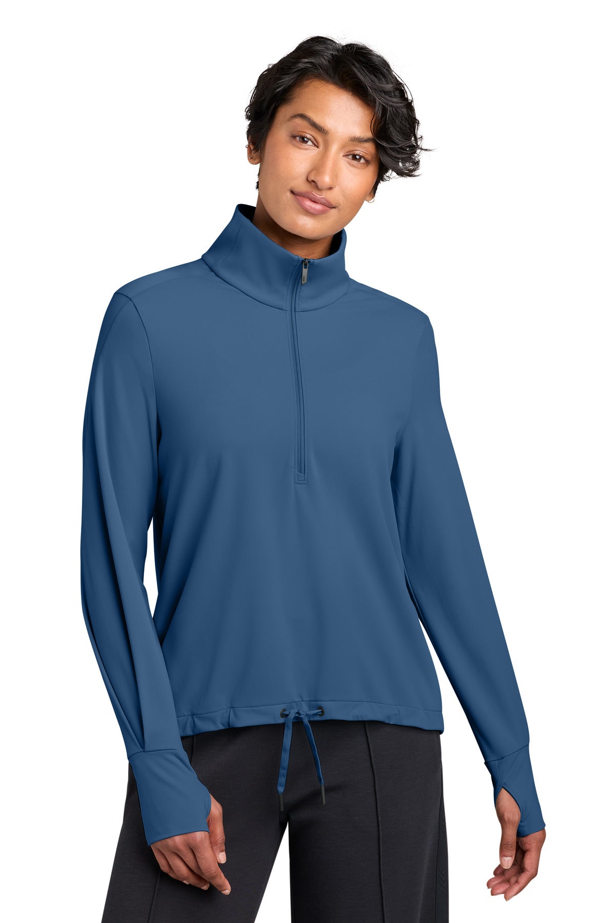 Custom Deep Lake Women's Kivu 1/4-Zip MRAW235, personalized by SanCanDo Swag in Argyle, TX