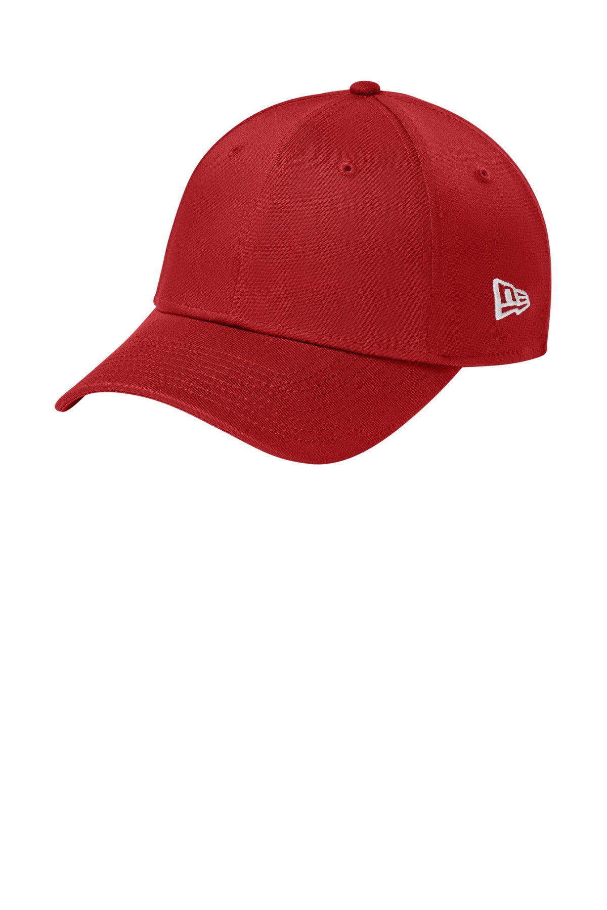 Custom Flag Scarlet Red Structured Stretch Cotton Cap NE1000, personalized by SanCanDo Swag in Argyle, TX