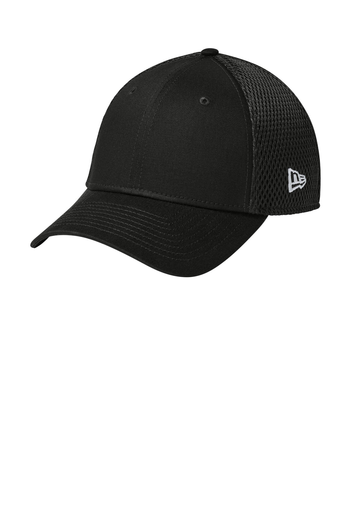Custom Flag Black/ Black Stretch Mesh Cap NE1020, personalized by SanCanDo Swag in Argyle, TX