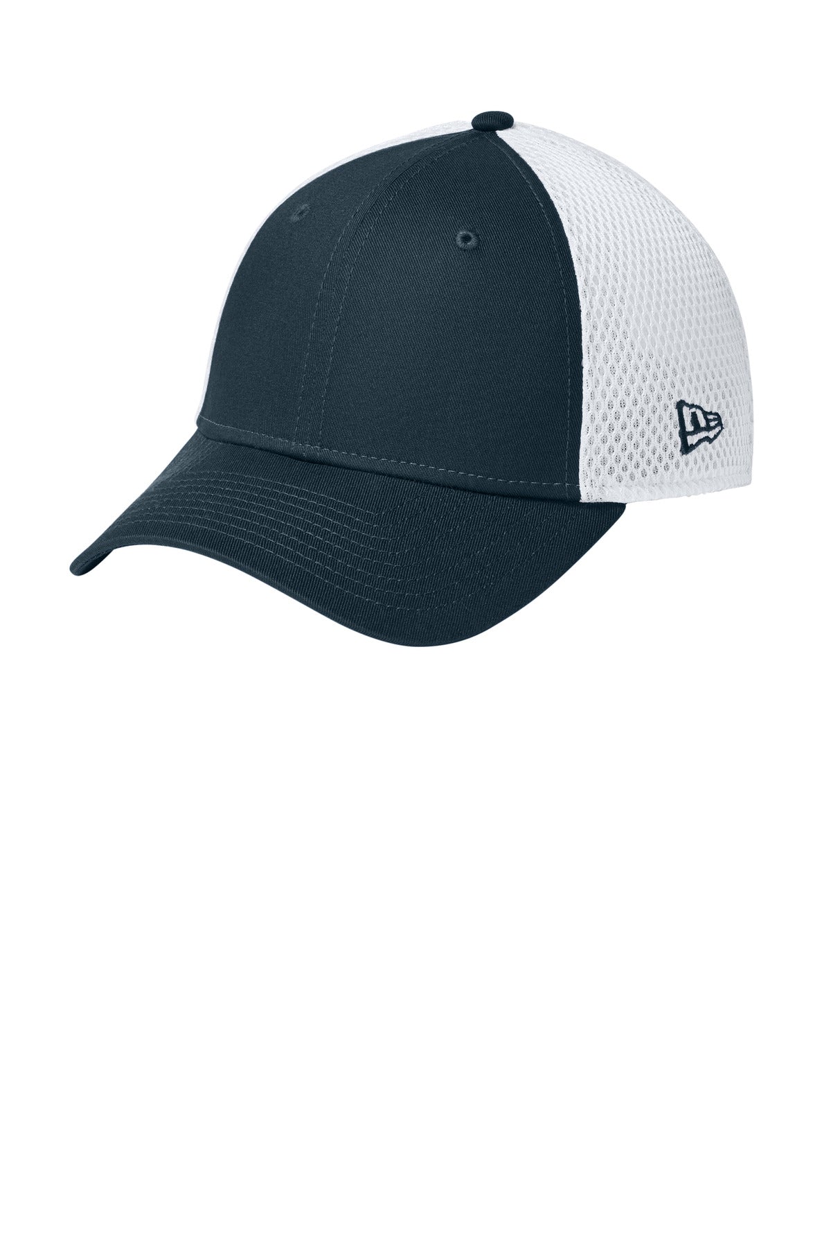 Custom Flag Deep Navy/ White Stretch Mesh Cap NE1020, personalized by SanCanDo Swag in Argyle, TX