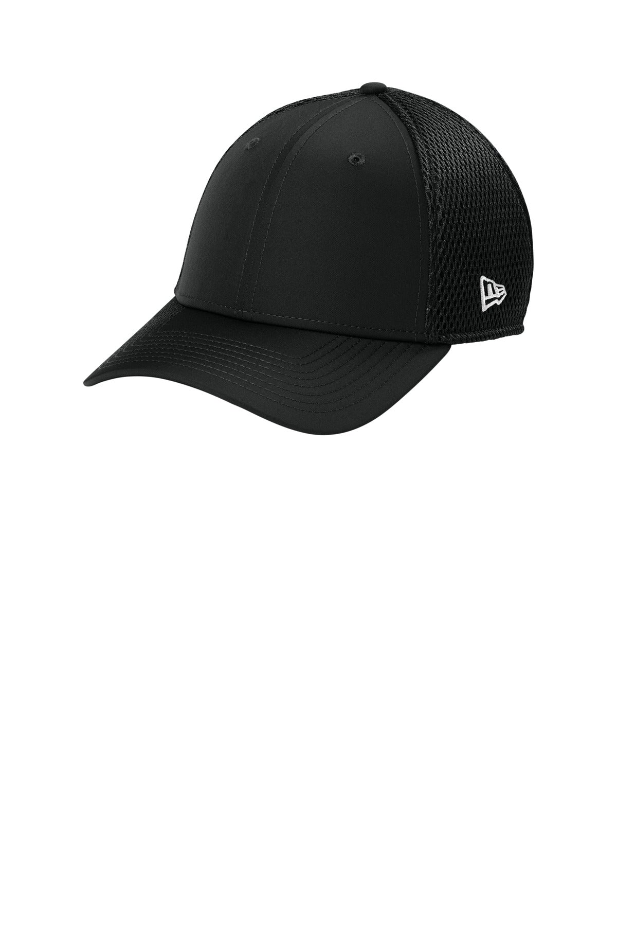 Custom Black 39THIRTY Performance Stretch Mesh Cap NE1130, personalized by SanCanDo Swag in Argyle, TX