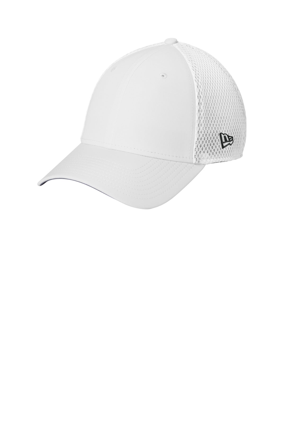 Custom White 39THIRTY Performance Stretch Mesh Cap NE1130, personalized by SanCanDo Swag in Argyle, TX
