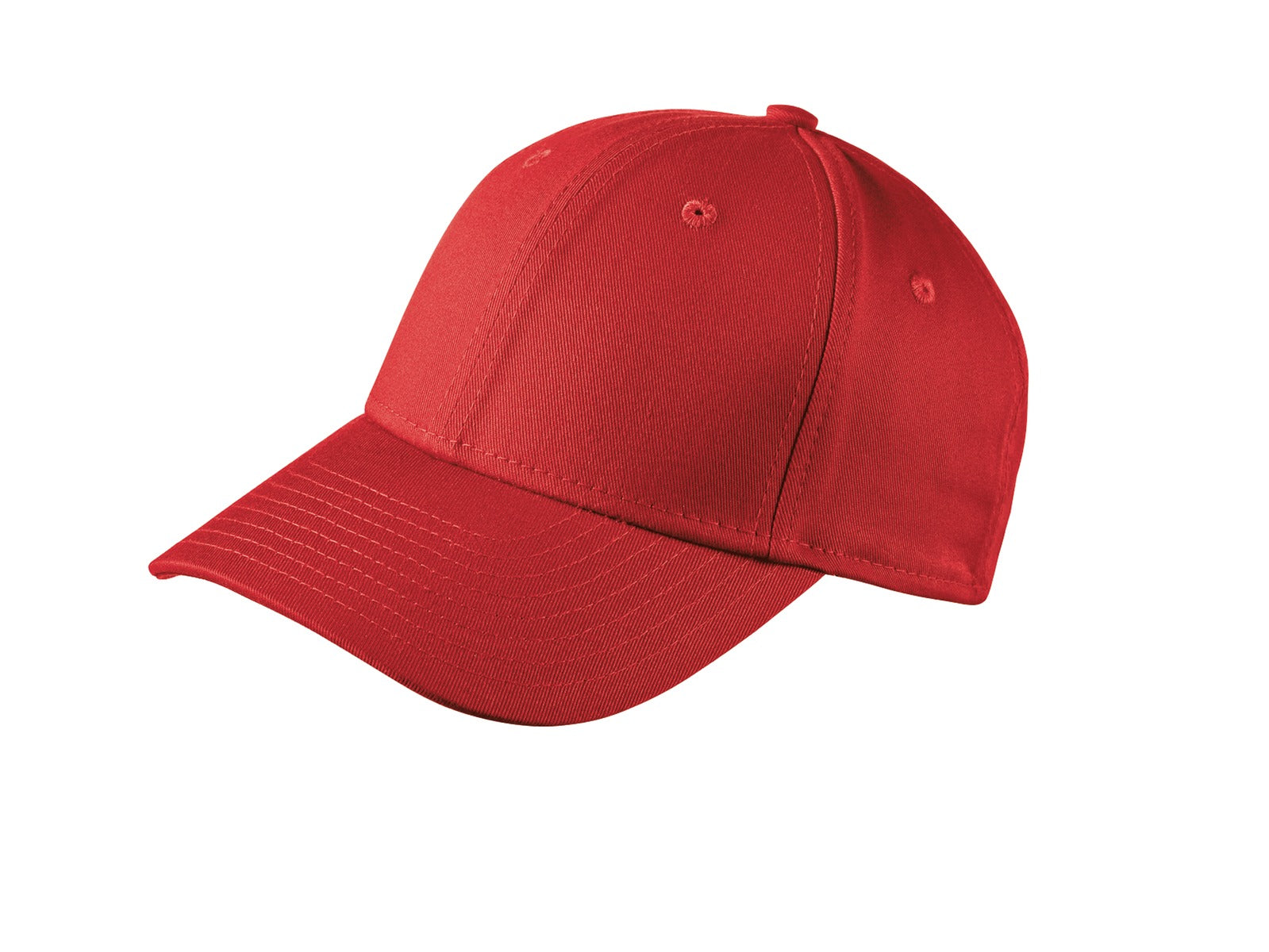 Custom Scarlet Red Adjustable Structured Cap NE200, personalized by SanCanDo Swag in Argyle, TX
