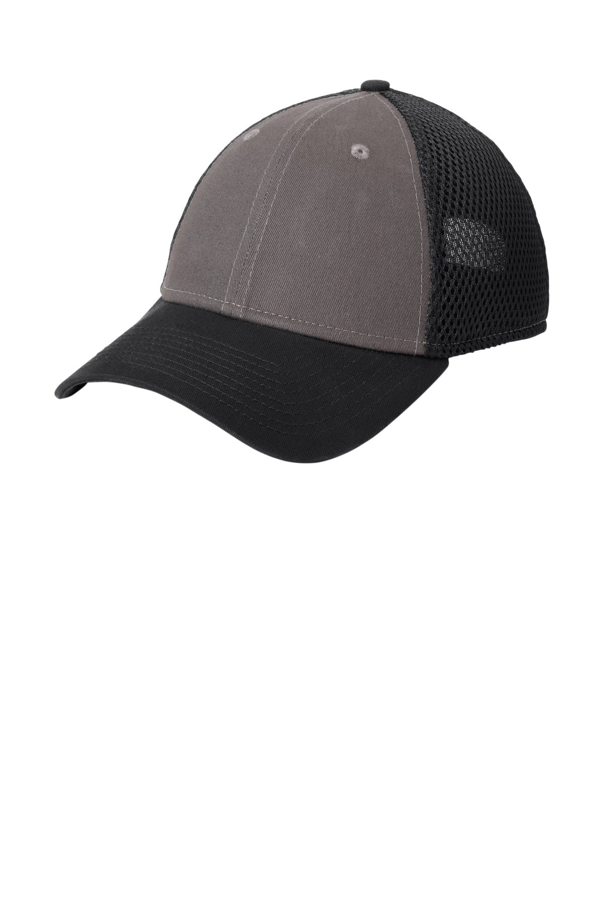 Custom Charcoal/ Black Snapback Contrast Front Mesh Cap NE204, personalized by SanCanDo Swag in Argyle, TX