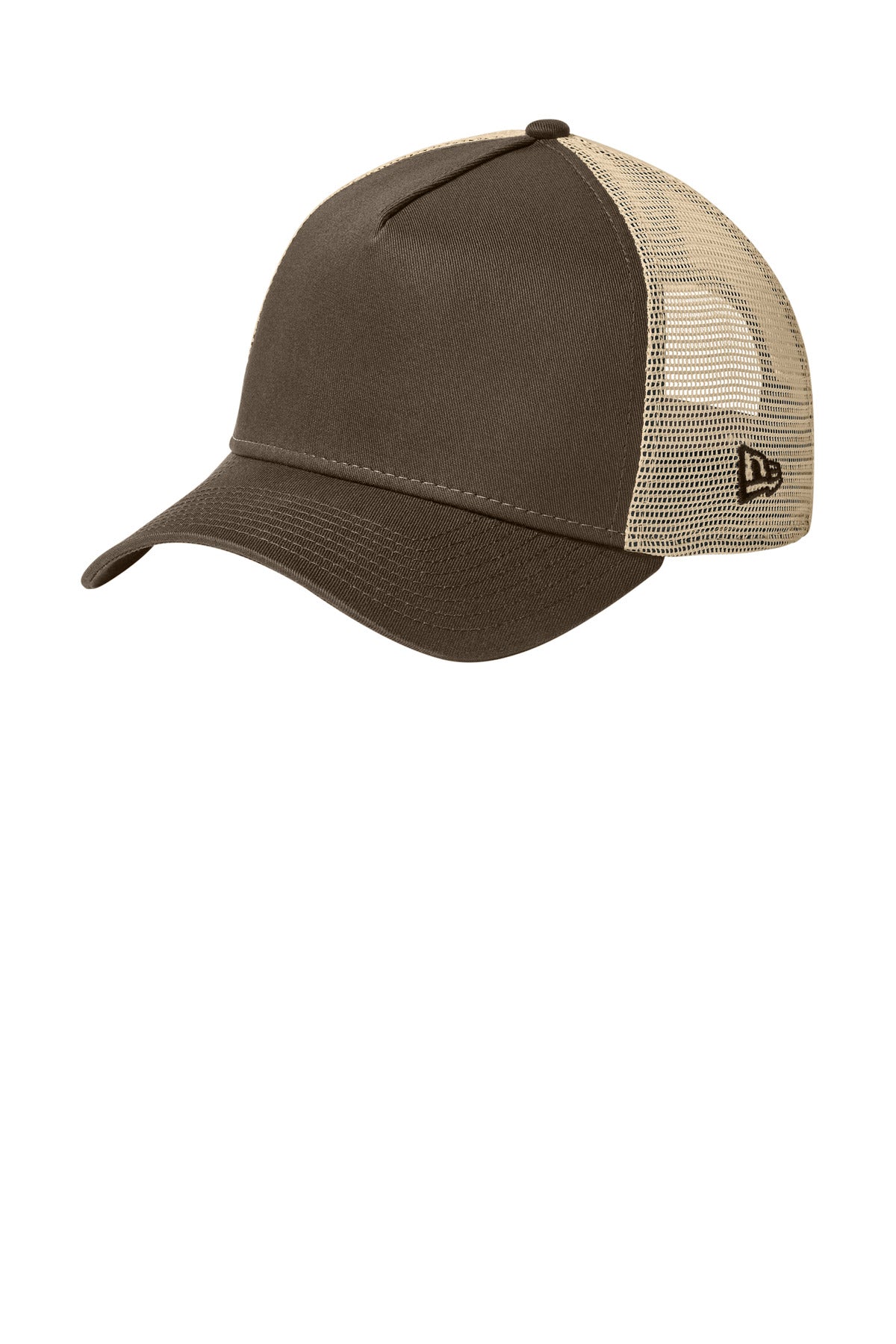 Custom Flag Chocolate/ Khaki Snapback Trucker Cap NE205, personalized by SanCanDo Swag in Argyle, TX