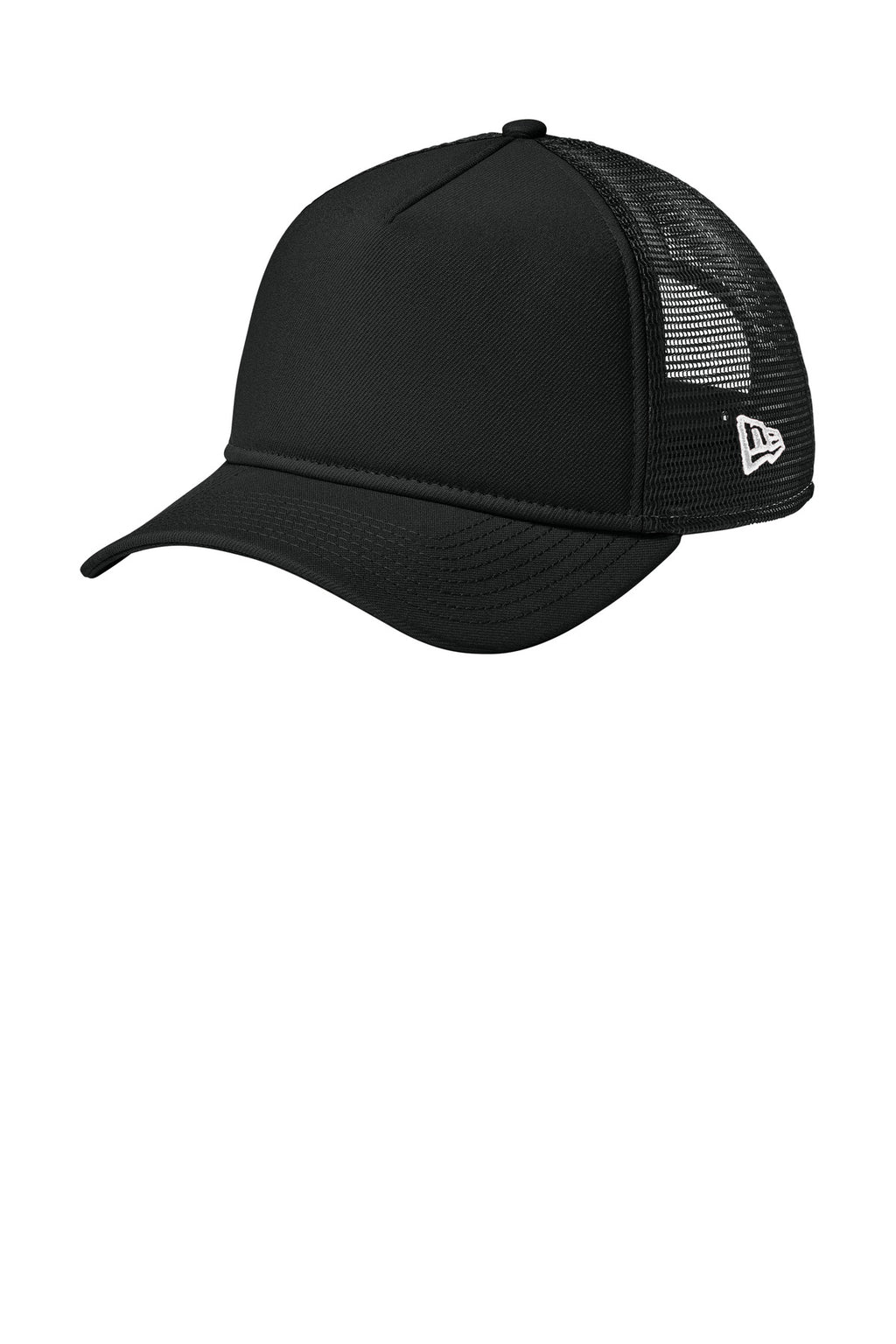 Custom Flag Black/ Black A-Frame Snapback Mesh Back Cap NE212, personalized by SanCanDo Swag in Argyle, TX