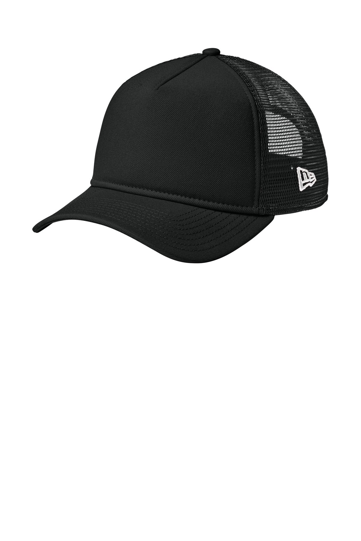 Custom Flag Black/ Black A-Frame Snapback Mesh Back Cap NE212, personalized by SanCanDo Swag in Argyle, TX