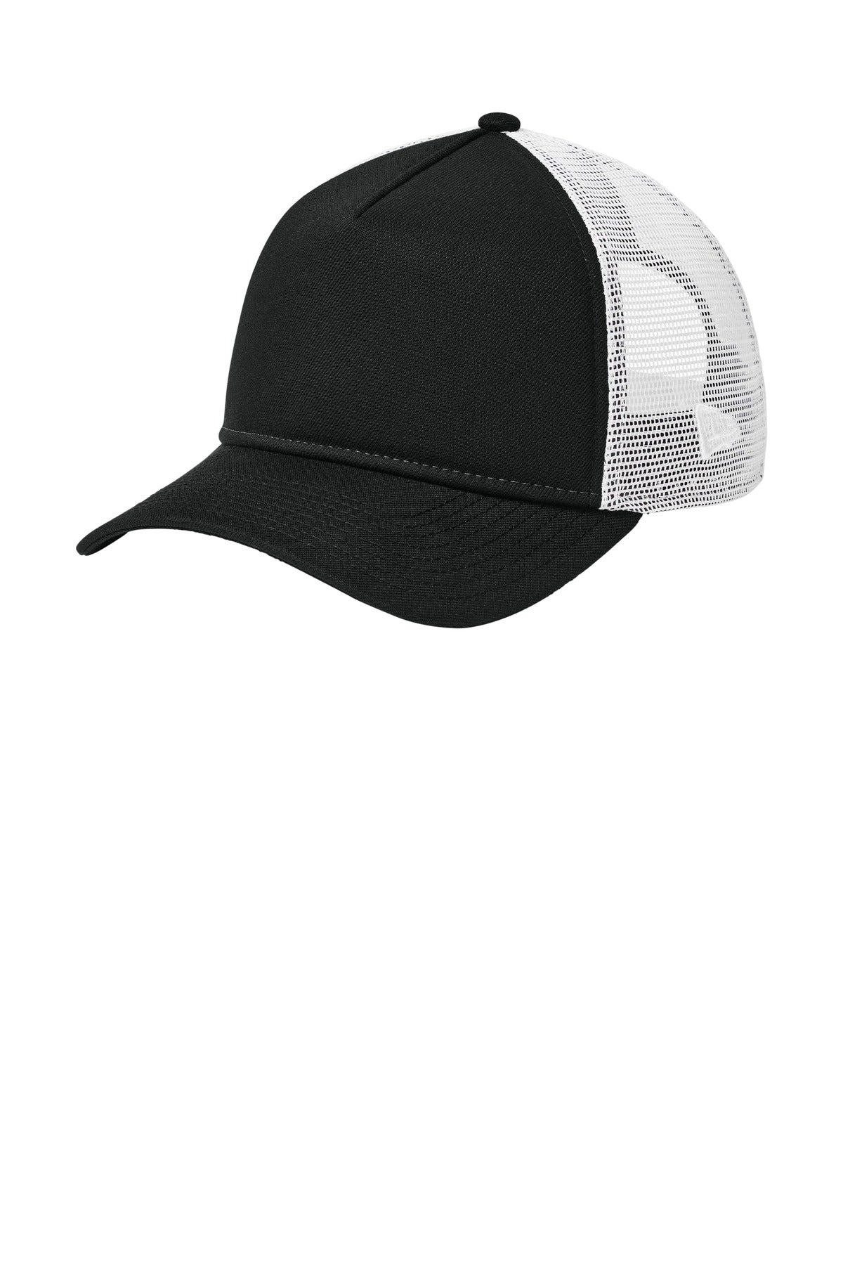 Custom Flag Black/ White A-Frame Snapback Mesh Back Cap NE212, personalized by SanCanDo Swag in Argyle, TX