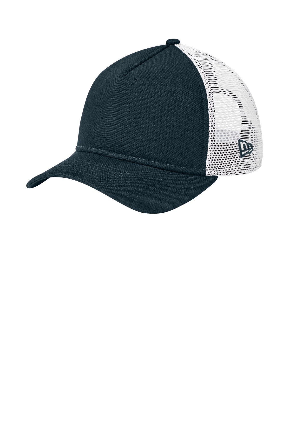 Custom Flag Deep Navy/ White A-Frame Snapback Mesh Back Cap NE212, personalized by SanCanDo Swag in Argyle, TX