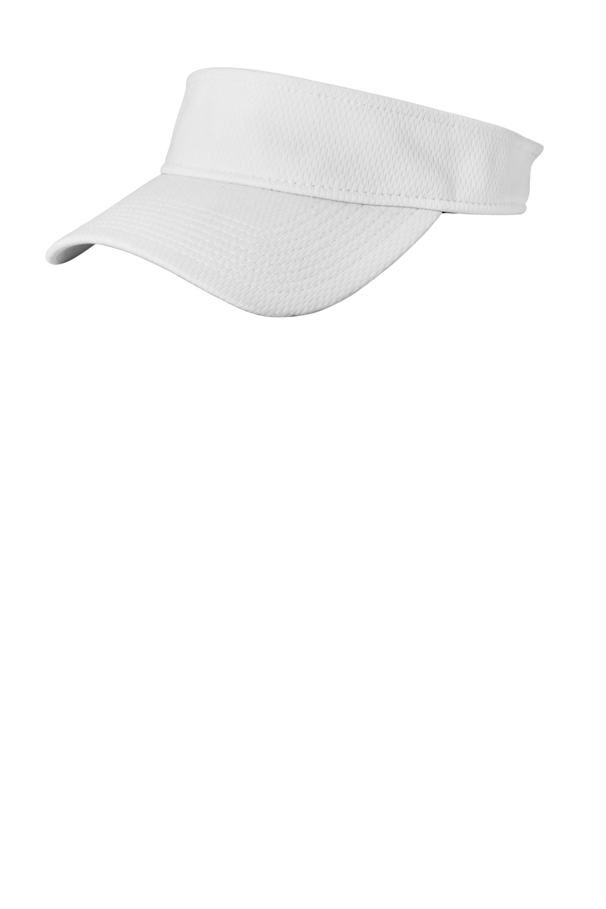 Custom White Performance Dash Adjustable Visor NE219, personalized by SanCanDo Swag in Argyle, TX