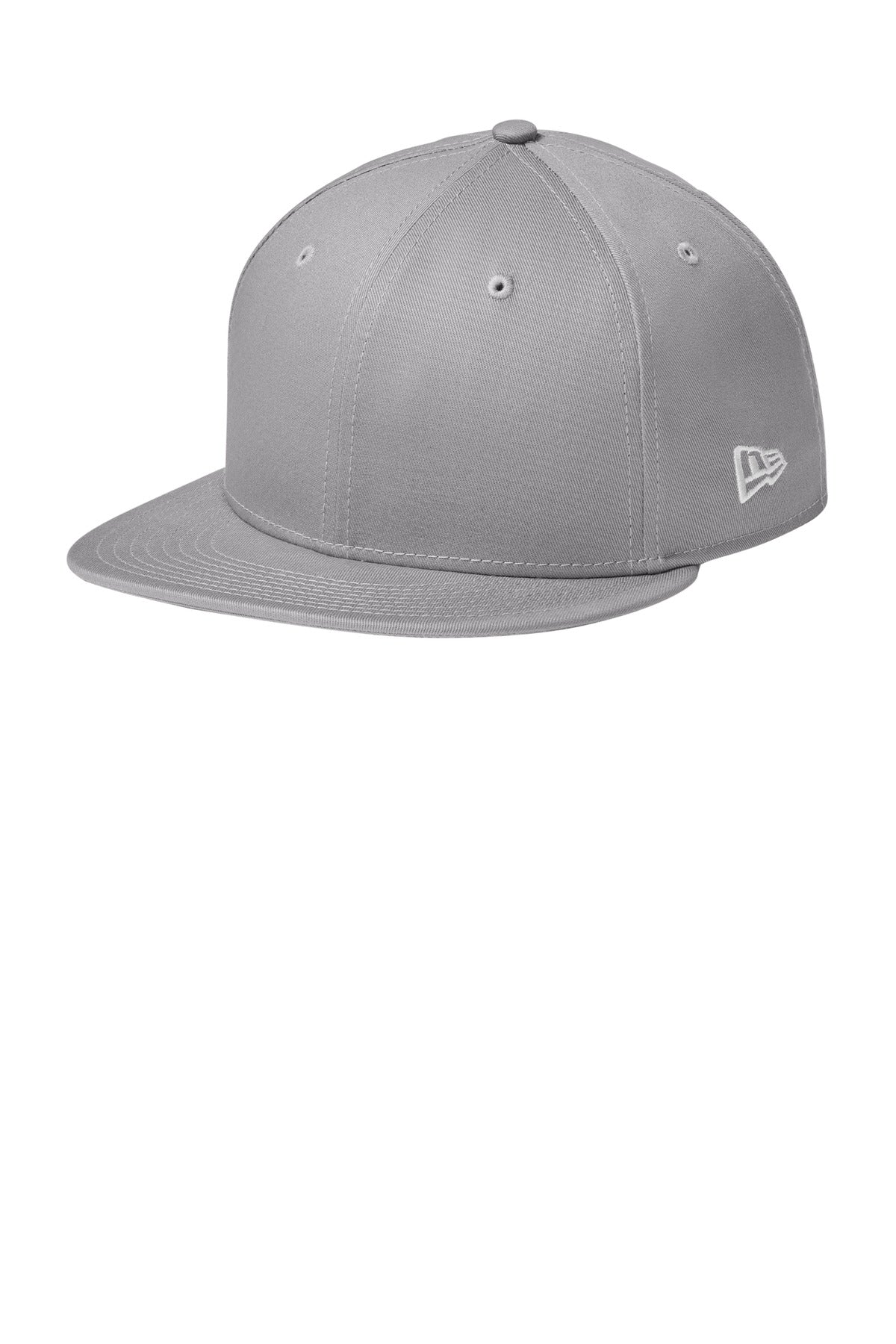 Custom Flag Grey Flat Bill Snapback Cap NE400, personalized by SanCanDo Swag in Argyle, TX