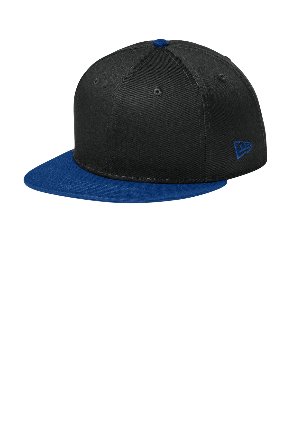 Custom Flag Black/ Royal Flat Bill Snapback Cap NE400, personalized by SanCanDo Swag in Argyle, TX