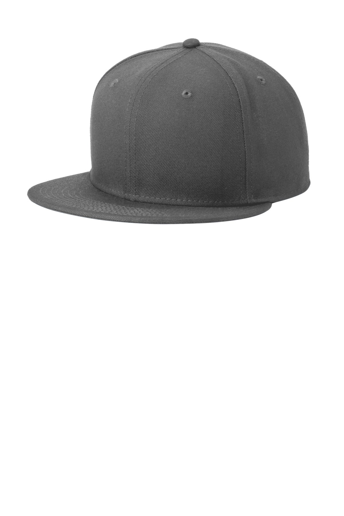 Custom Graphite Standard Fit Flat Bill Snapback Cap NE4020, personalized by SanCanDo Swag in Argyle, TX