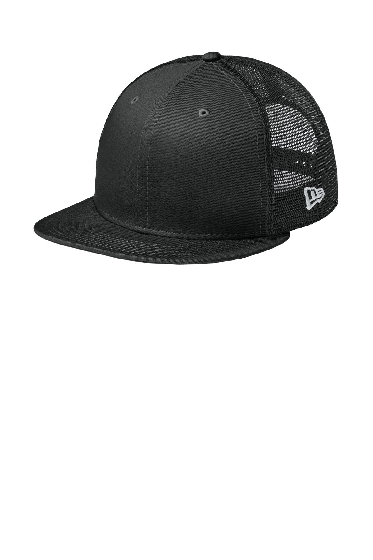 Custom Flag Black/ Black Standard Fit Snapback Trucker Cap NE4030, personalized by SanCanDo Swag in Argyle, TX
