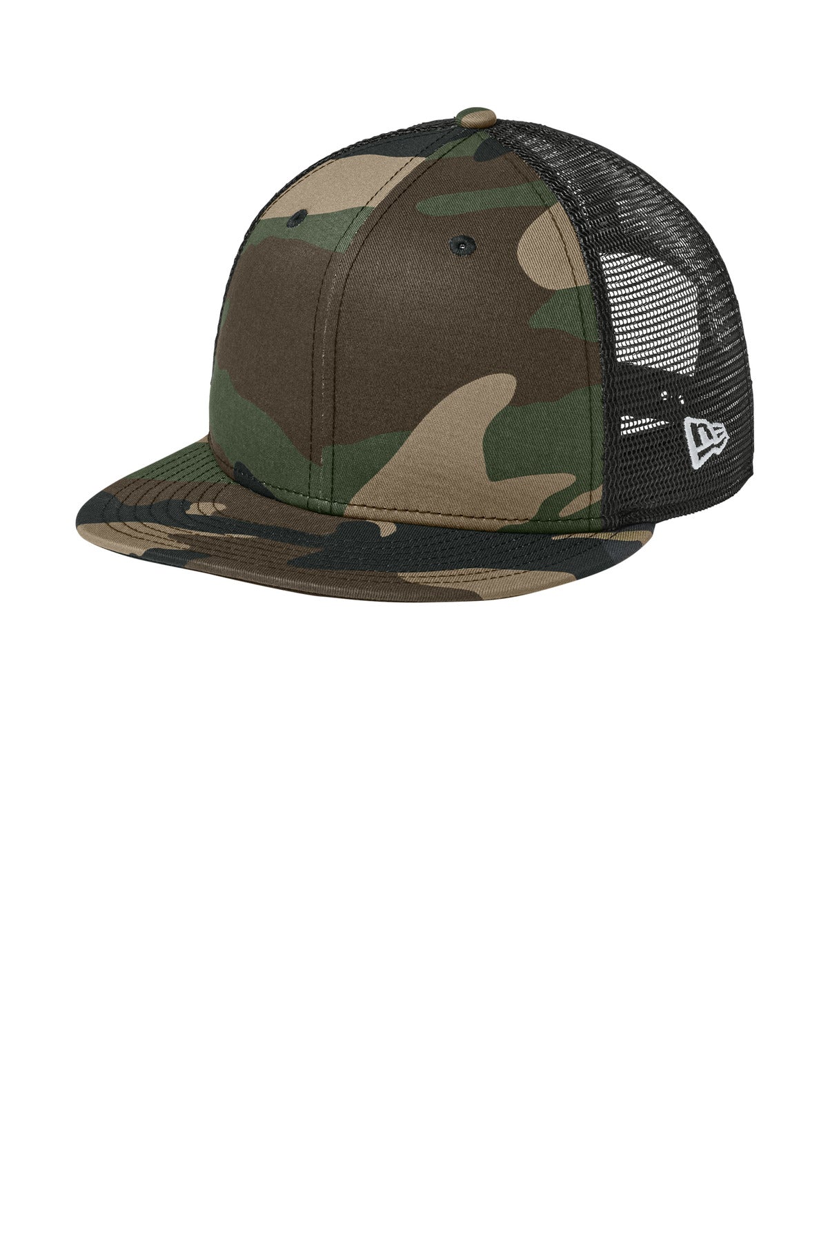 Custom Flag Camo/ Black Standard Fit Snapback Trucker Cap NE4030, personalized by SanCanDo Swag in Argyle, TX