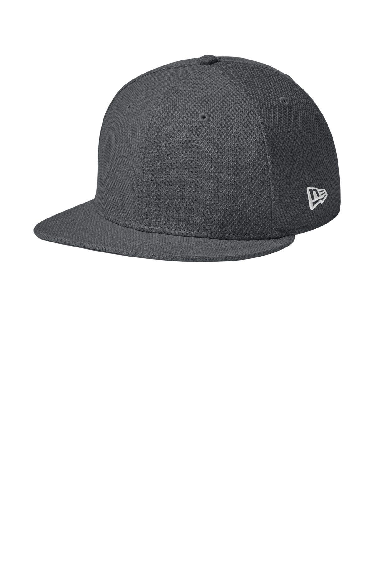Custom Flag Graphite Flat Bill Snapback Cap NE404, personalized by SanCanDo Swag in Argyle, TX