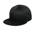 Custom Black Pivot Flat Bill Snapback Cap NE409, personalized by SanCanDo Swag in Argyle, TX